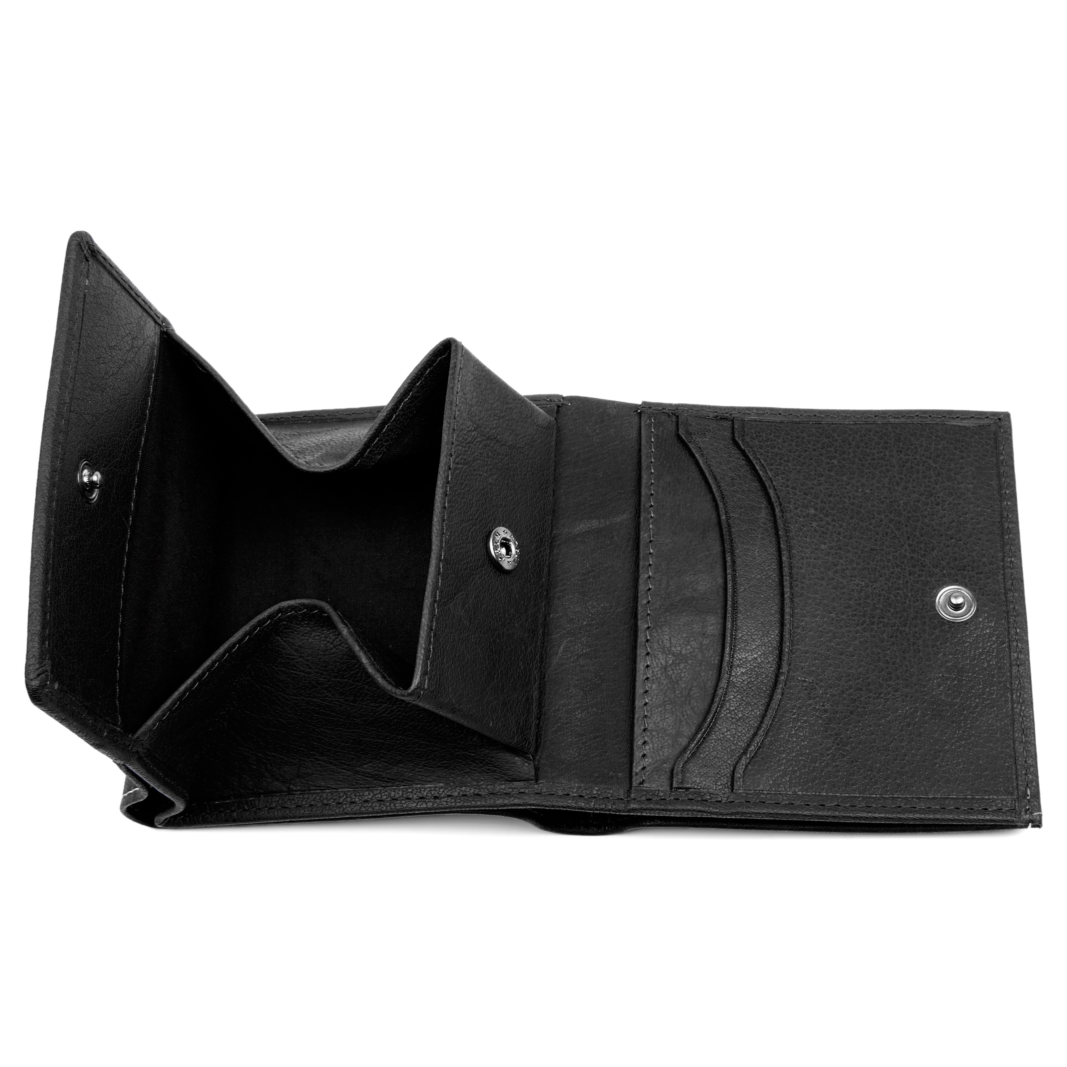 Oxford Enkel Svart Skinnlommebok - 2