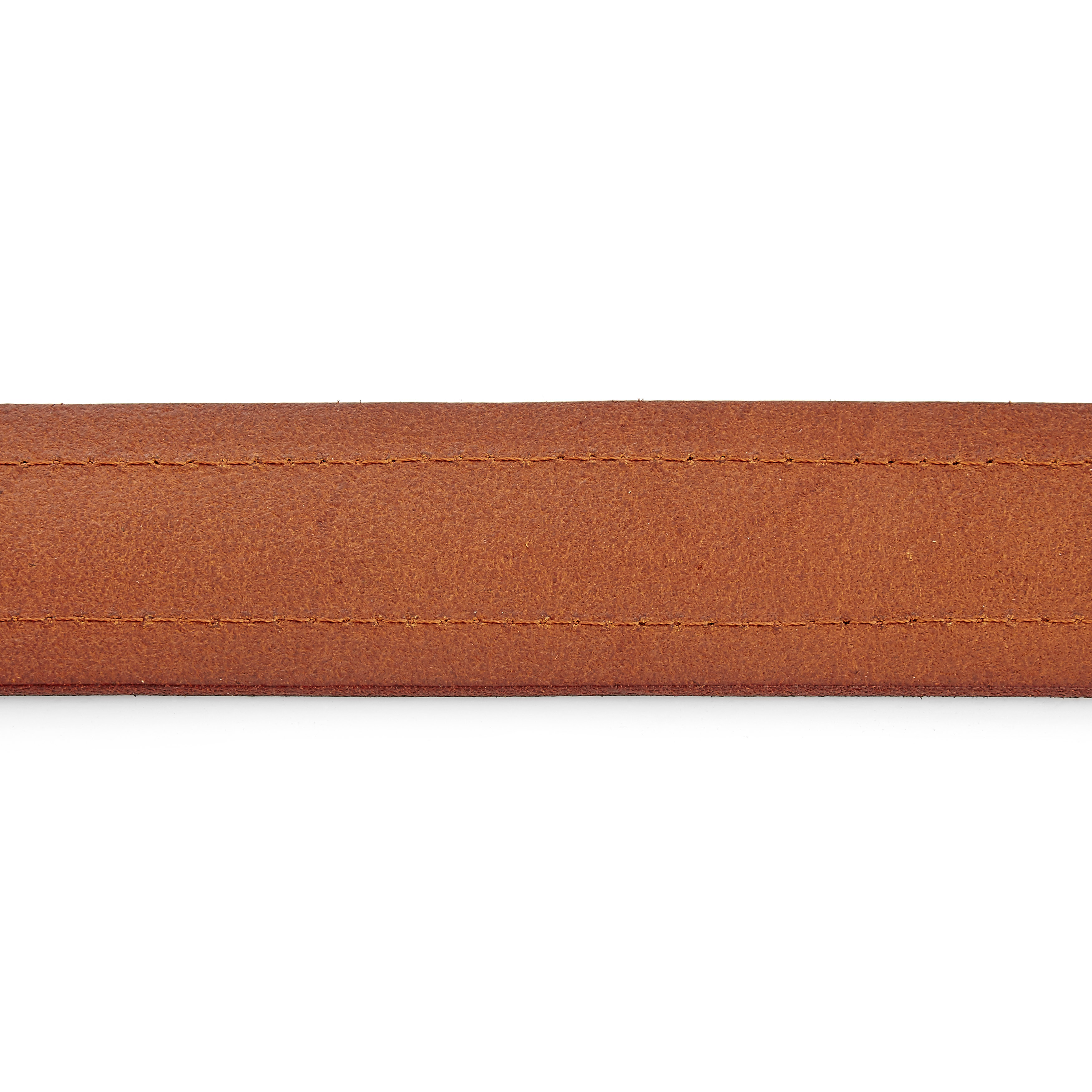 Elegante cintura casual in pelle marrone - 3