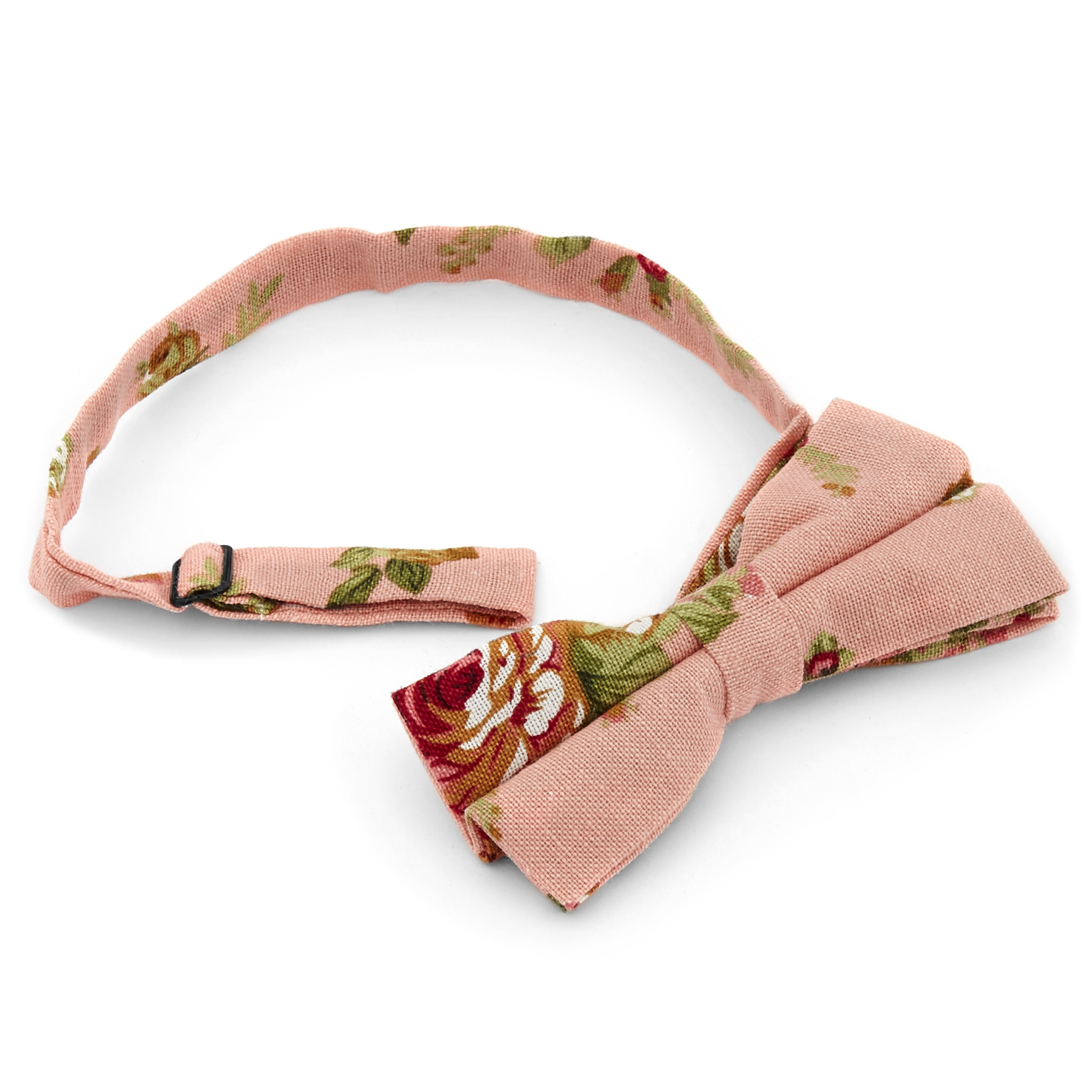 Ροζ Σομόν Φλοράλ Παπιγιόν - 2