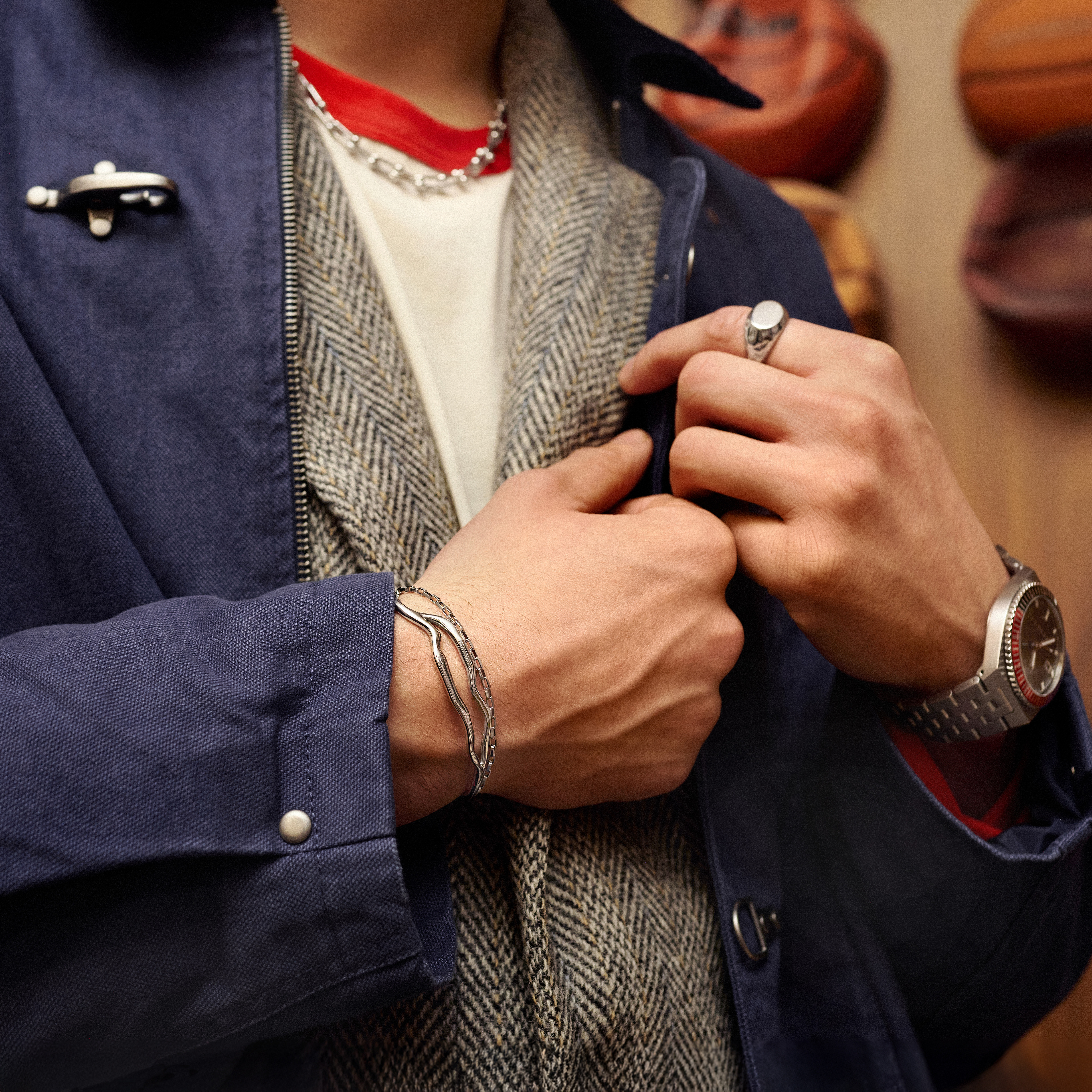 New Classics | 2 mm 925 Sterling Silber Armband mit rechteckiger Ankerkette - 4