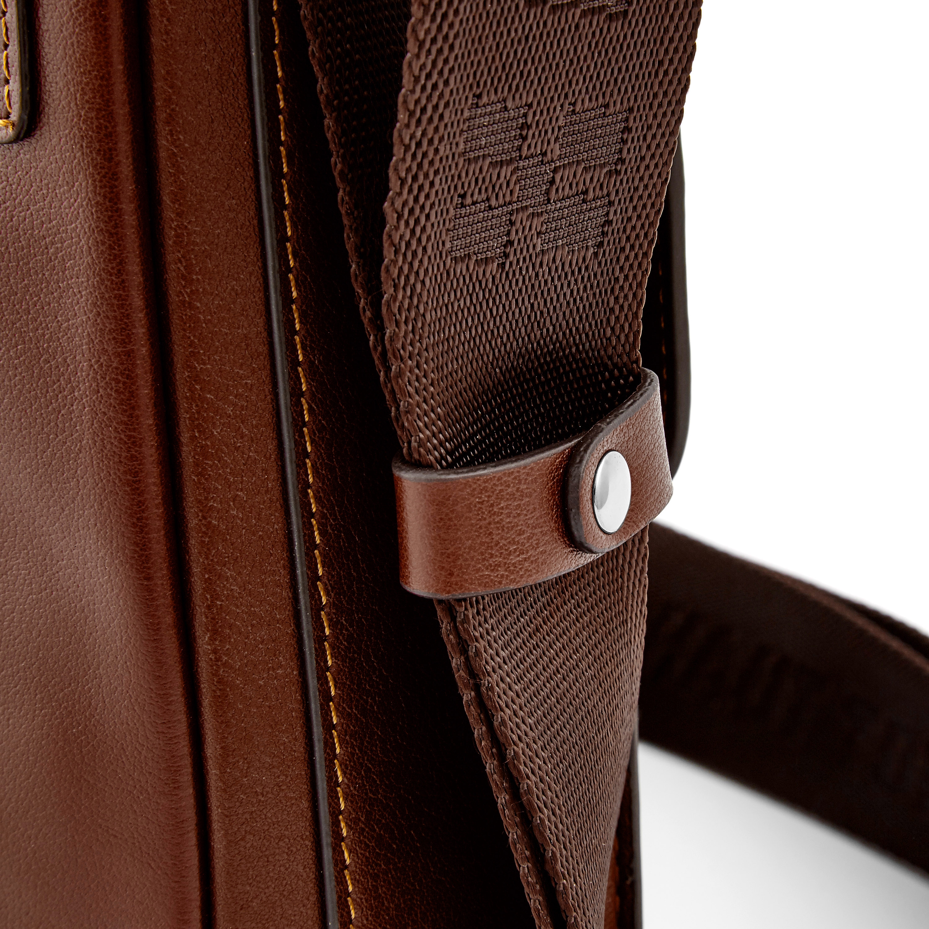 Hautton Skulderveske i Brunt Skinn - 6