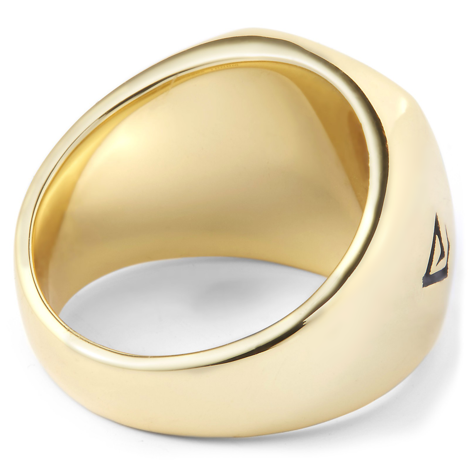 Jasper Großer Vergoldeter 925er Silberring - 3