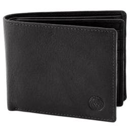 Black Slim California Leather Wallet