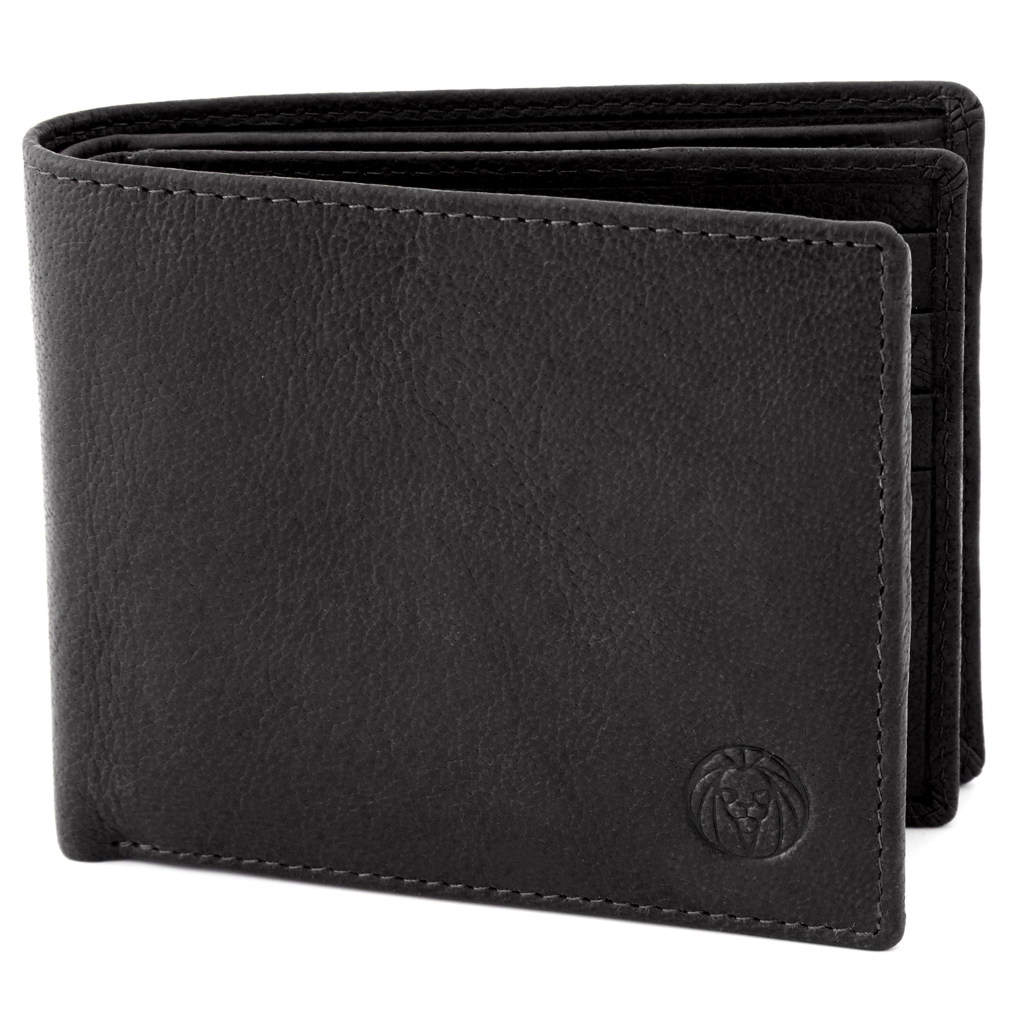 Black Slim California Leather Wallet