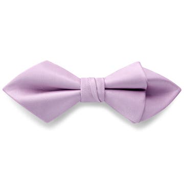 Nœud papillon pré-noué en satin à pointes - violet clair Nœud papillon pré-noué en satin à pointes - violet clair