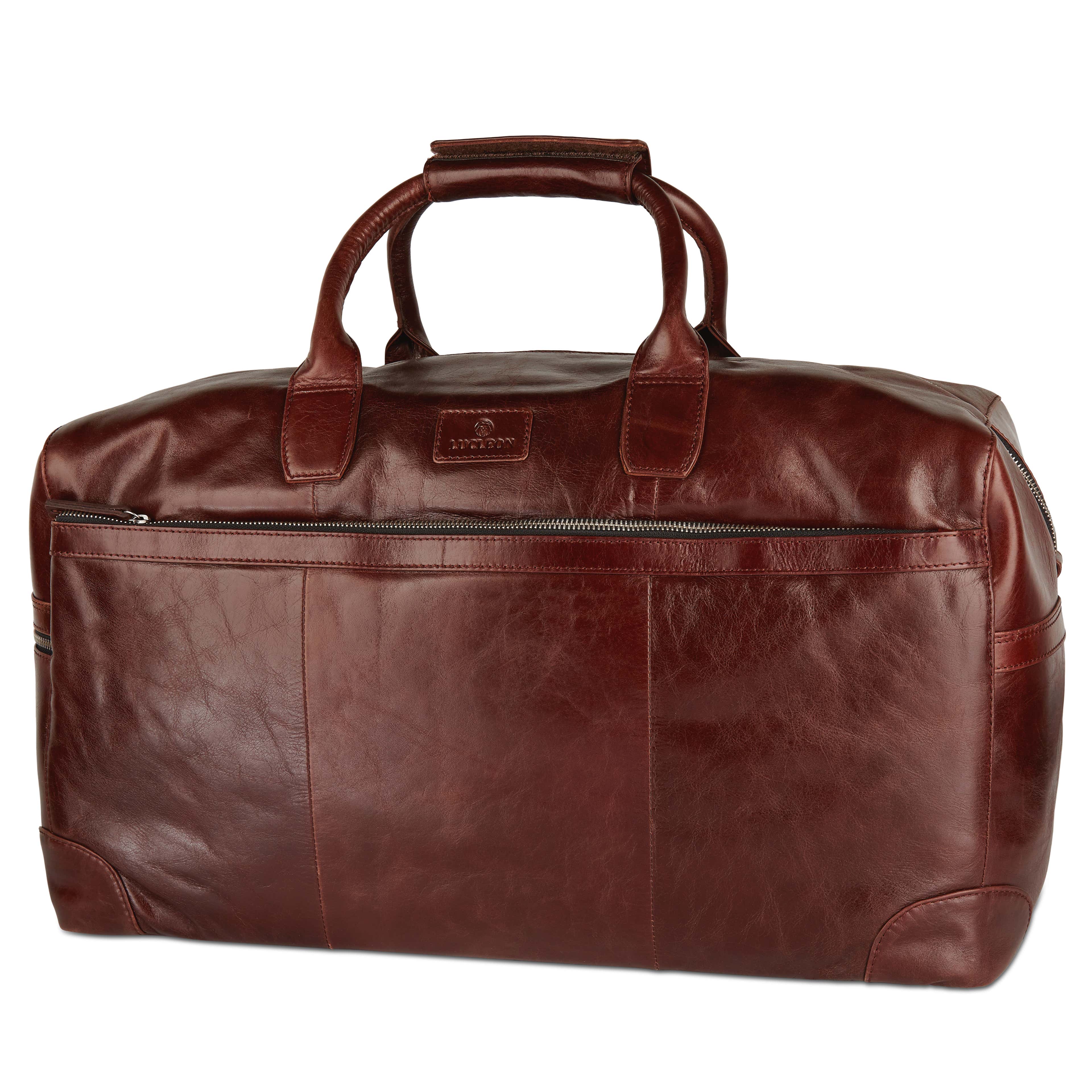 Brown Jasper Weekender Leather Bag