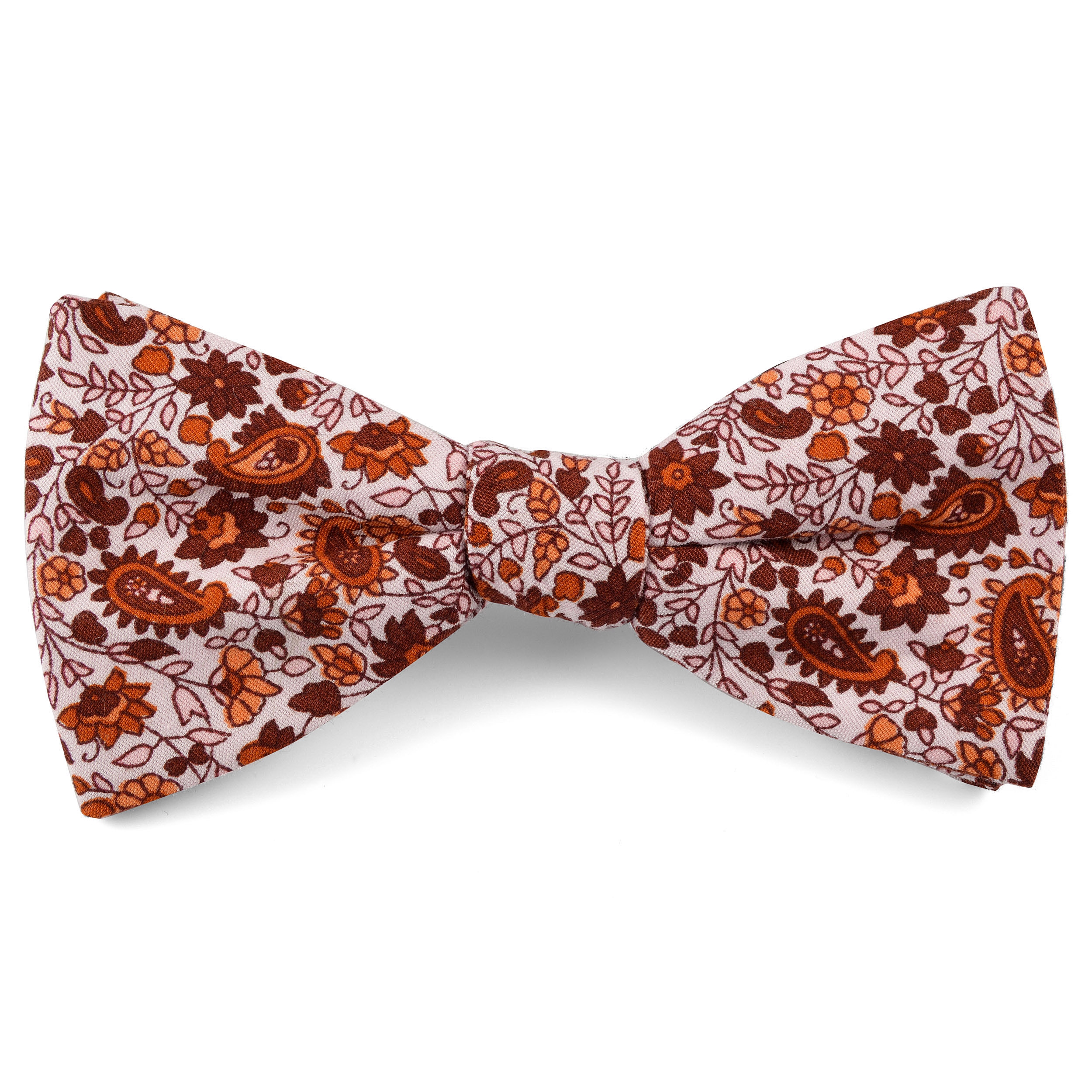 Rote Blumen & Paisley Fliege - 1