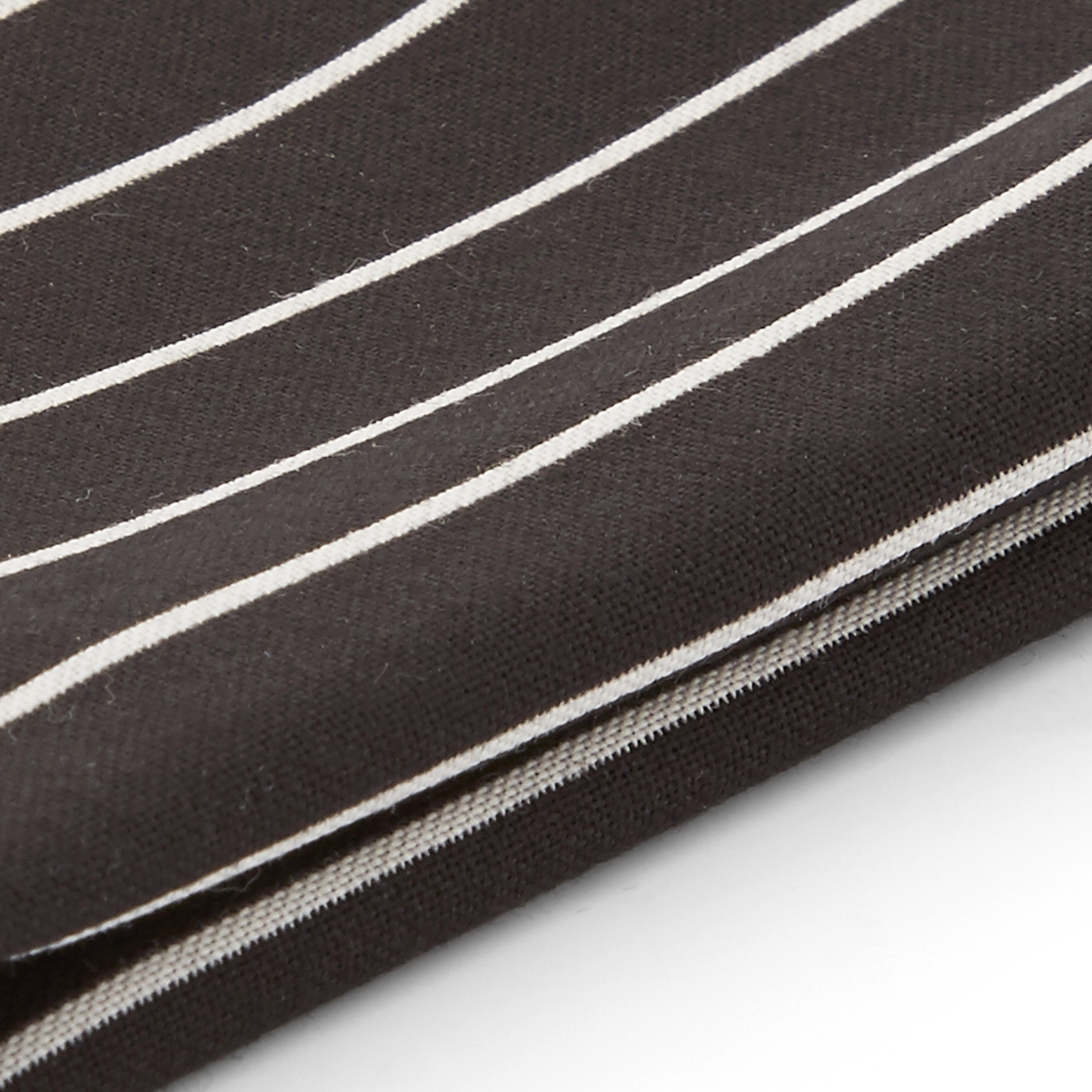 Svart Stripet Lommetørkle - 2