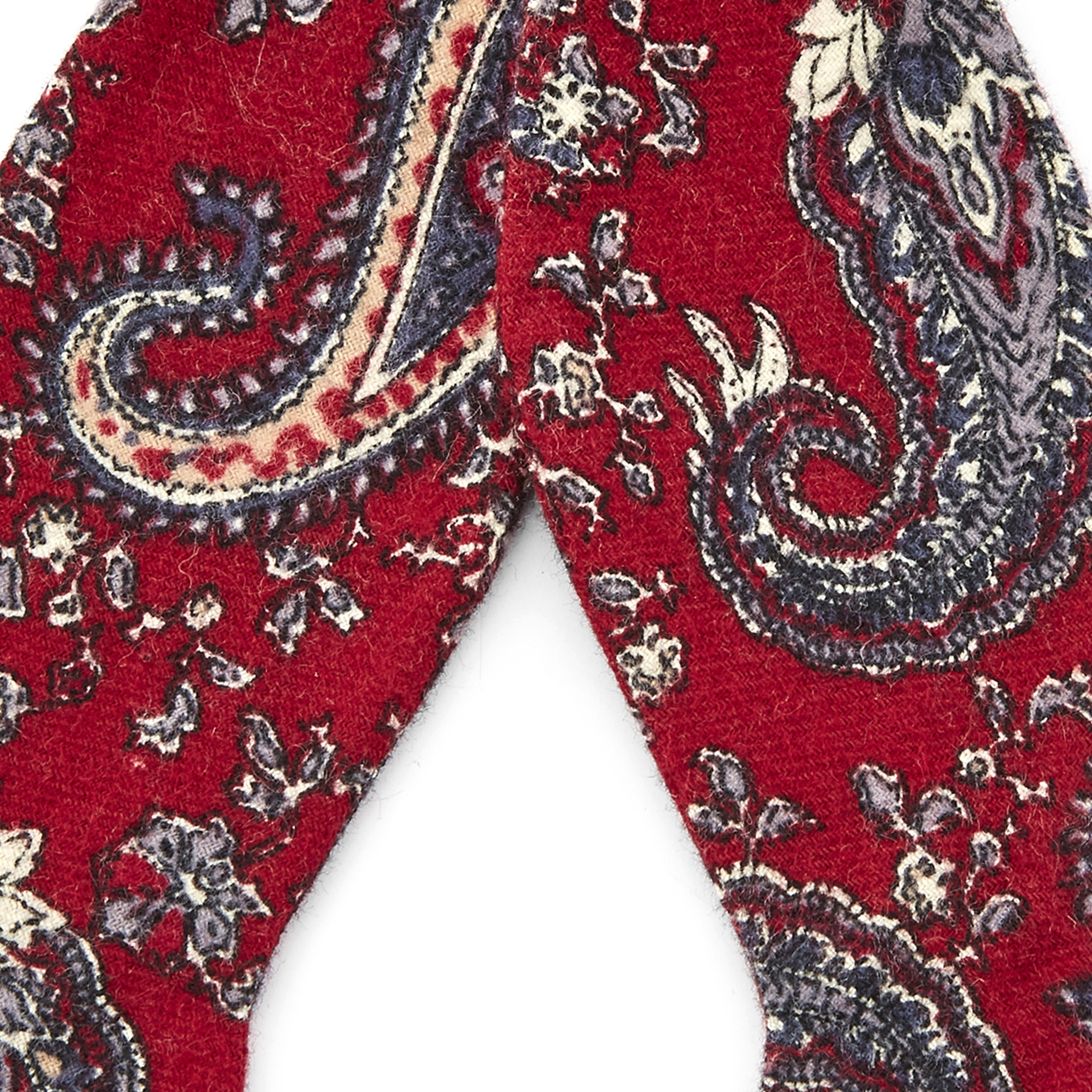 Sarkans peislija raksta tauriņš bez aizdares - 2