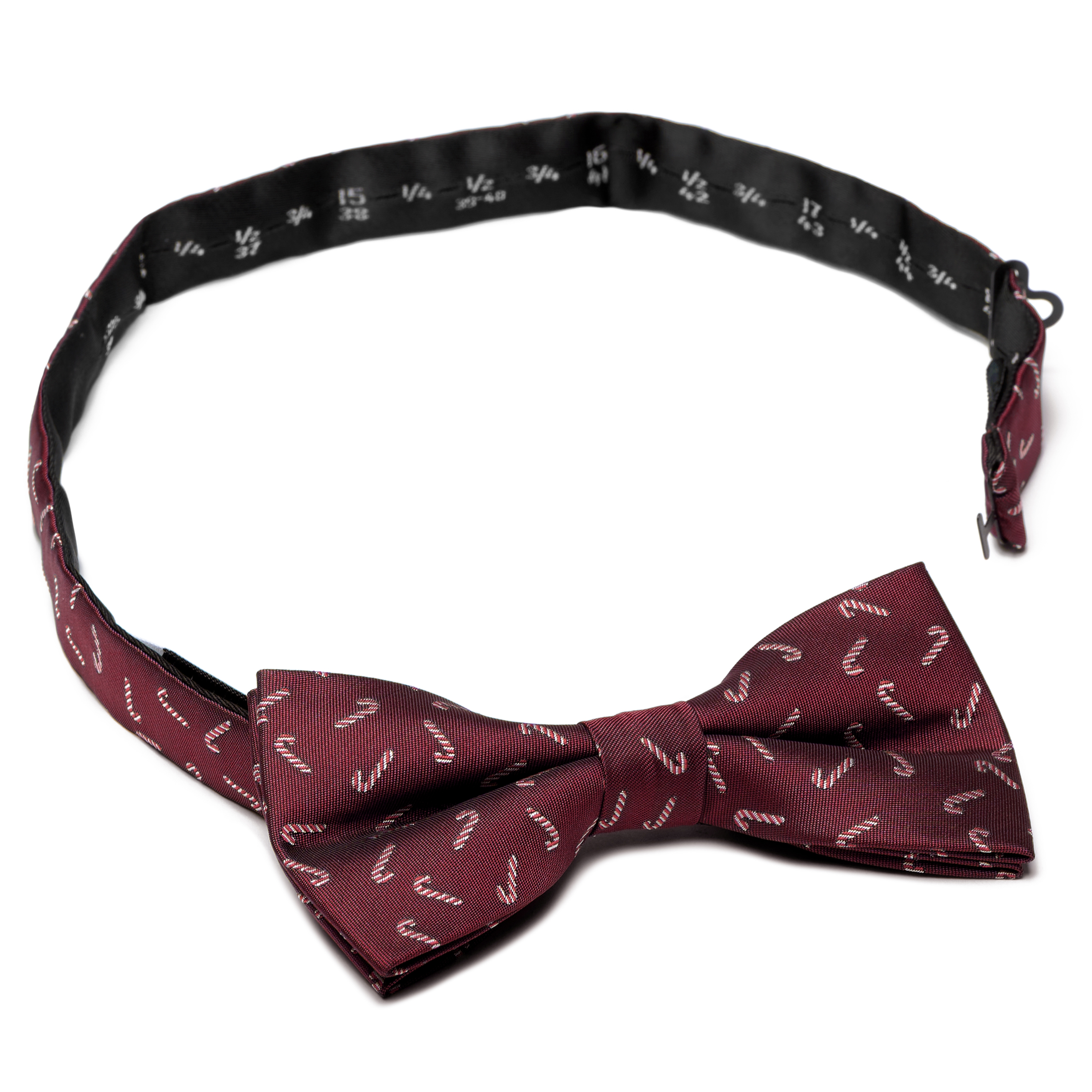 Vianočný motýlik s cukrovinkami vo vínovej farbe  - 2