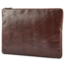California Brown Leather Laptop Sleeve