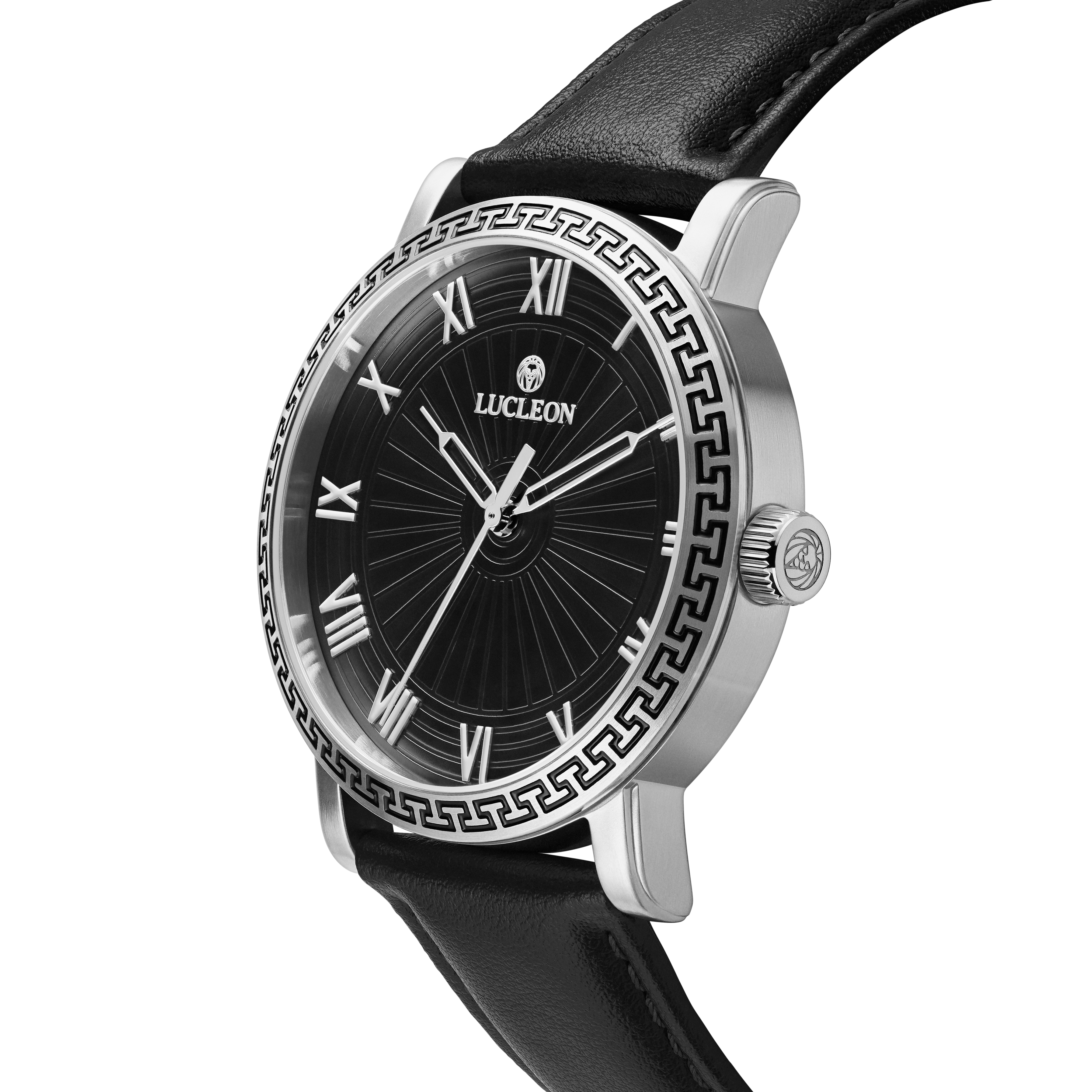 Hydra | Zwart Roestvrijstalen Horloge in Vintage-stijl - 2