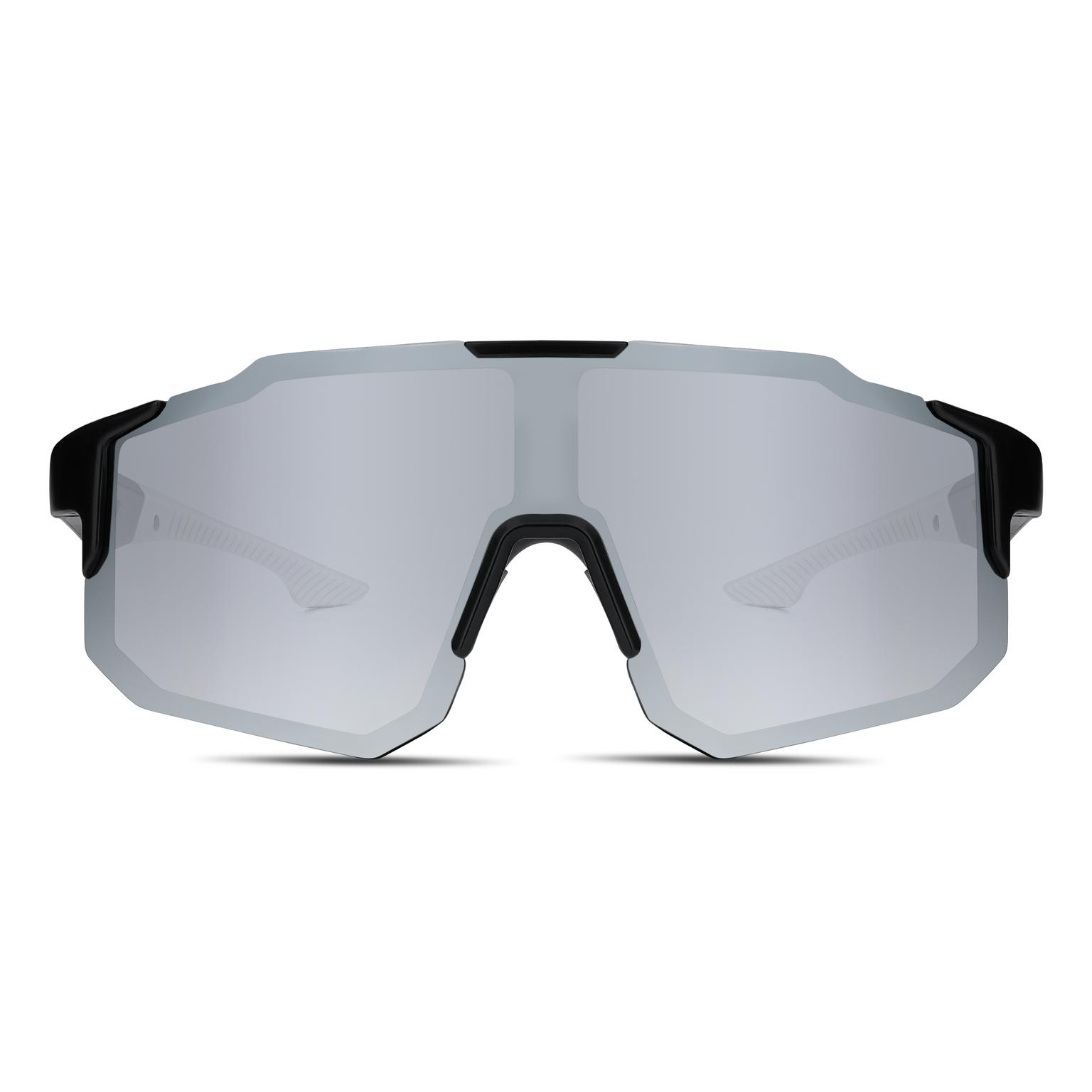 Momentum | Black & Grey Wraparound Sports Sunglasses Momentum | Black & Grey Wraparound Sports Sunglasses