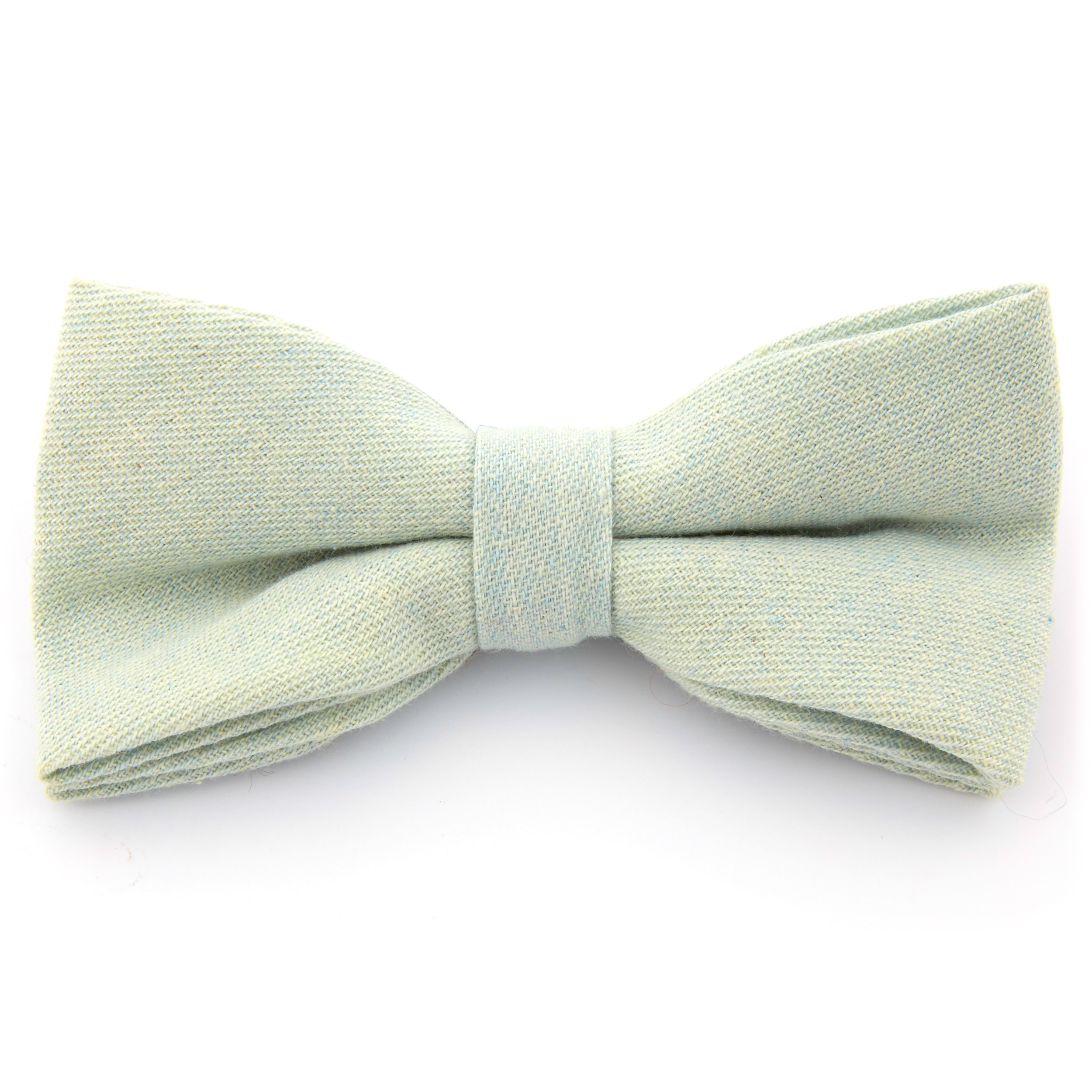 Lyseblå Bomull Sløyfe - 1