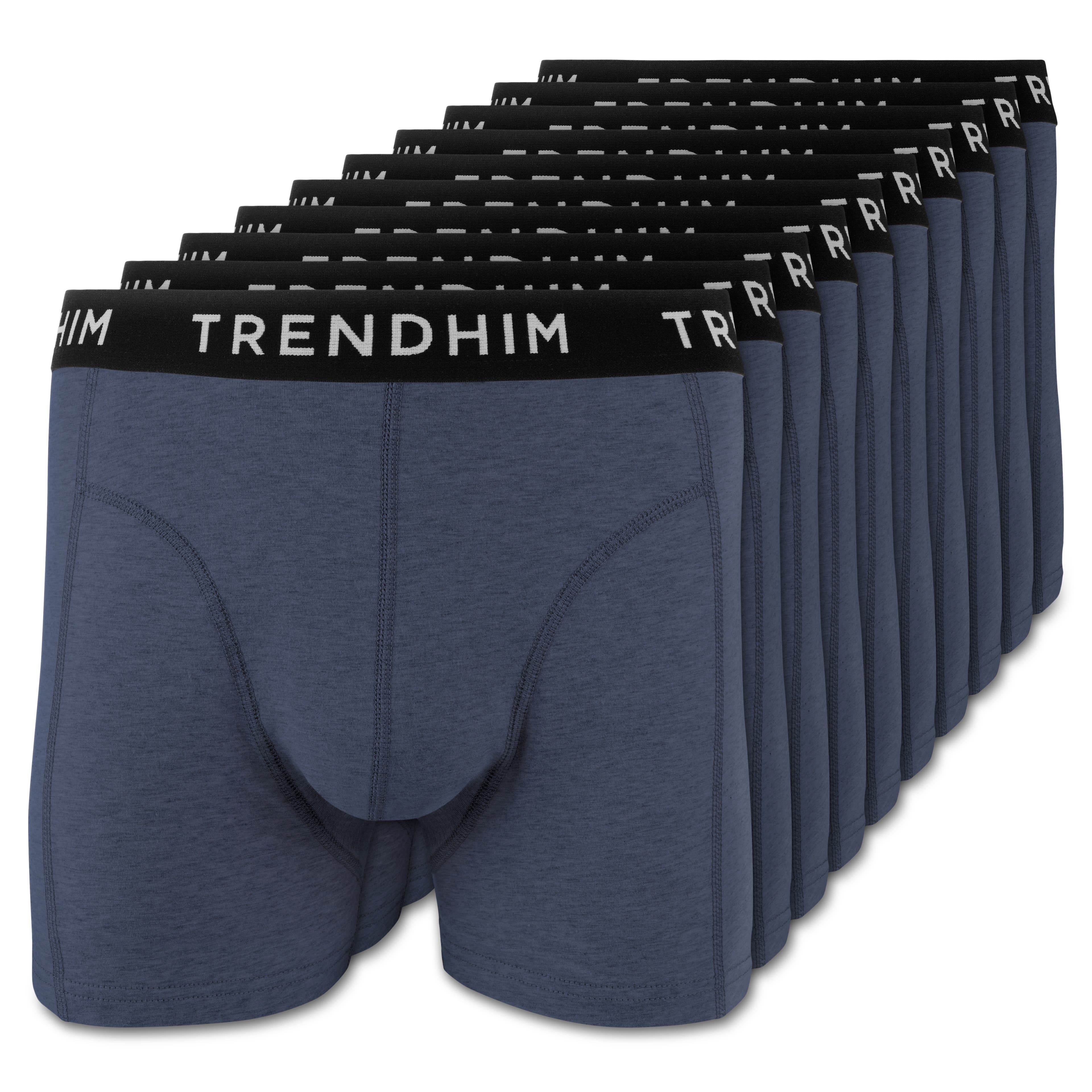 FlexFeel | Set van 10 koningsblauwe katoenen boxershorts FlexFeel | Set van 10 koningsblauwe katoenen boxershorts
