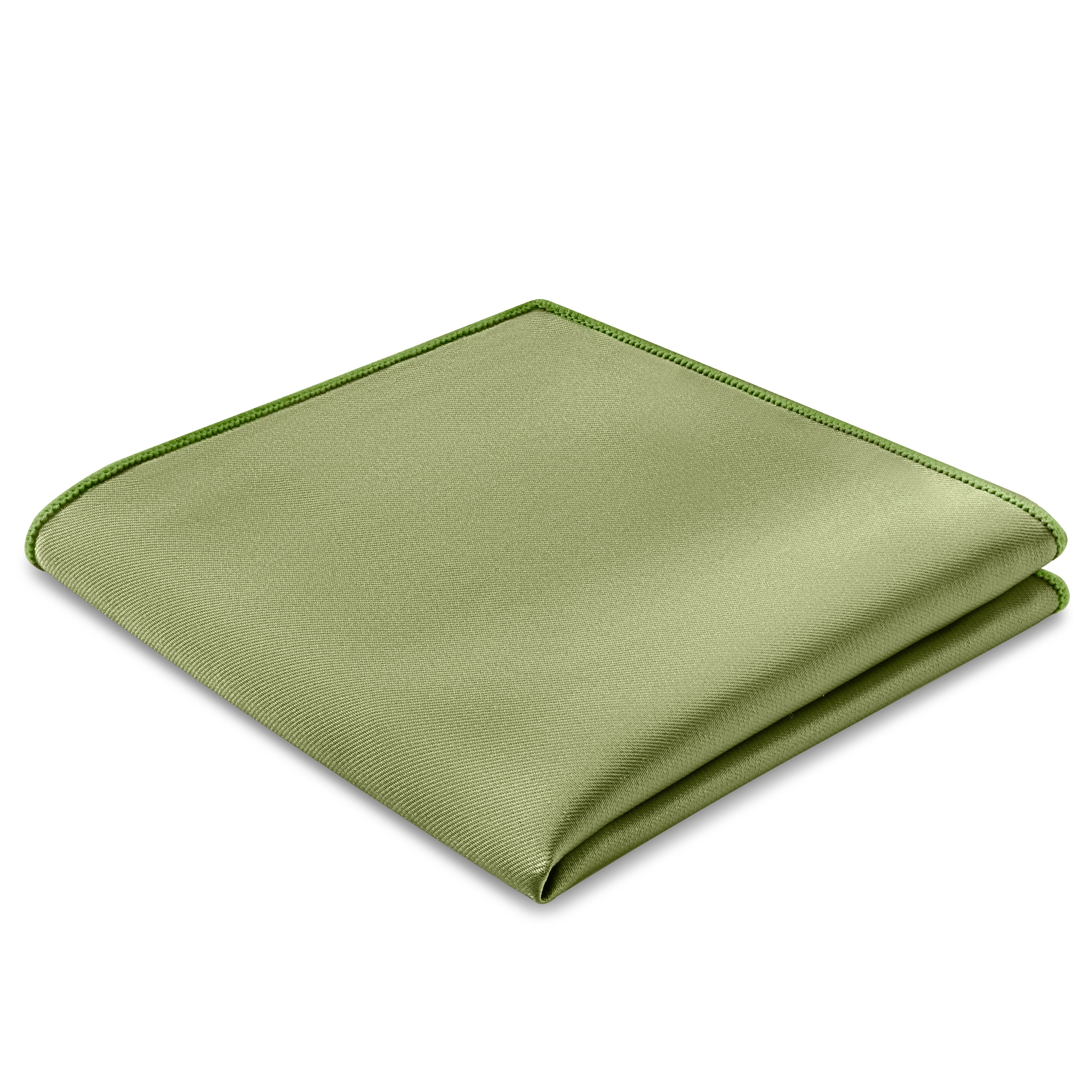 Pañuelo de bolsillo de satén verde claro