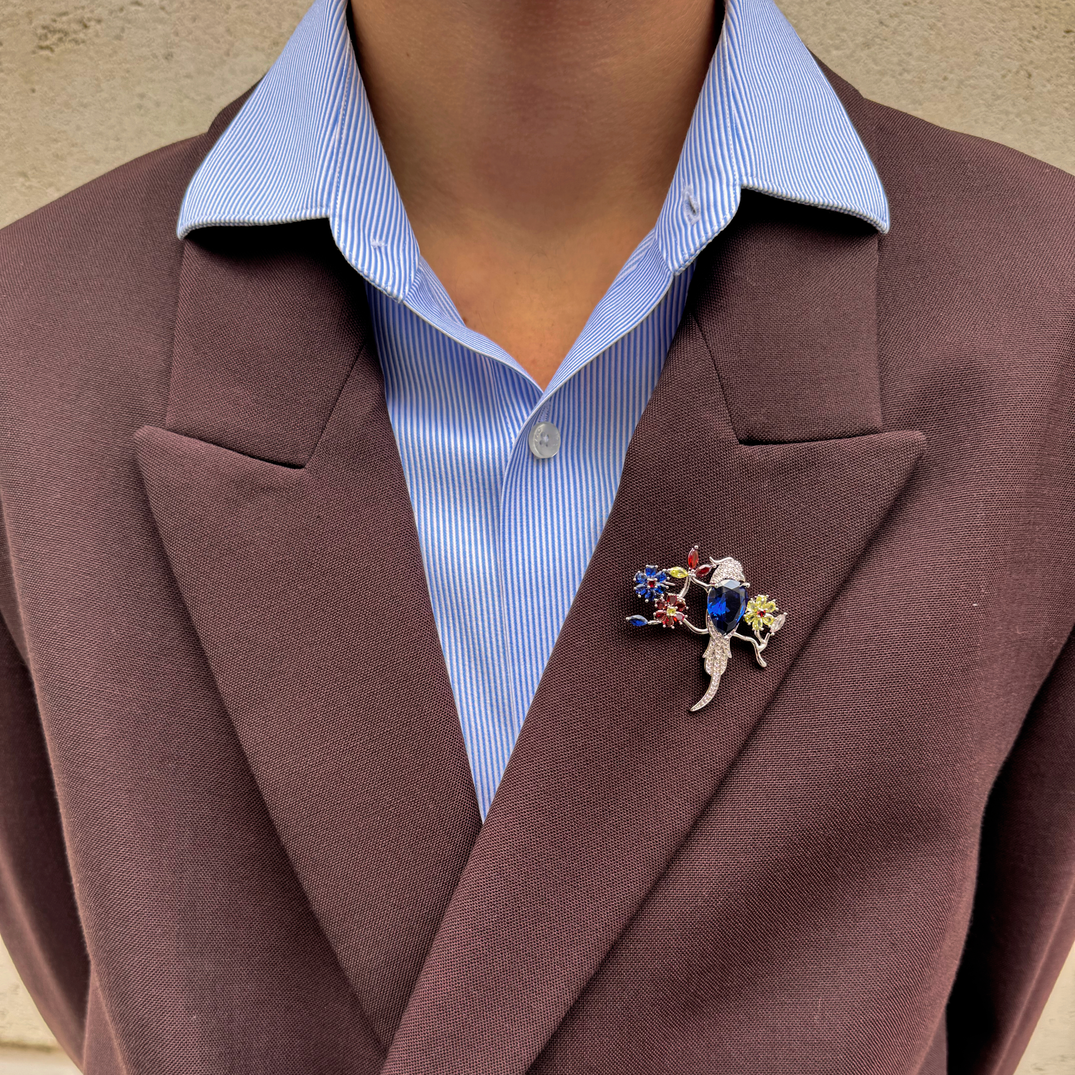 The Intro | Broche Eden avec zircone - 2