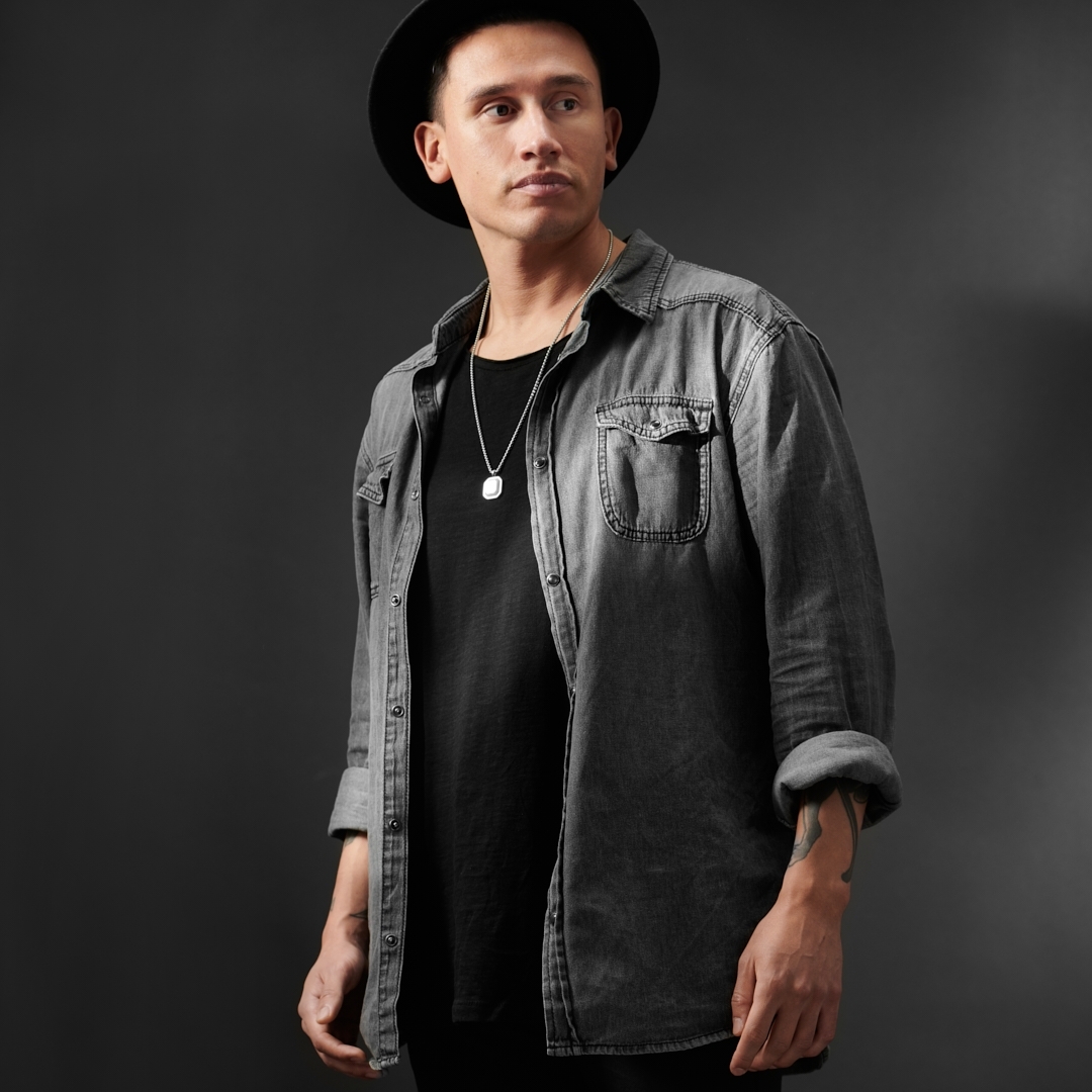 Collier Orisun Ashton à pierre agate bleue Blue Lace - série limitée - 4