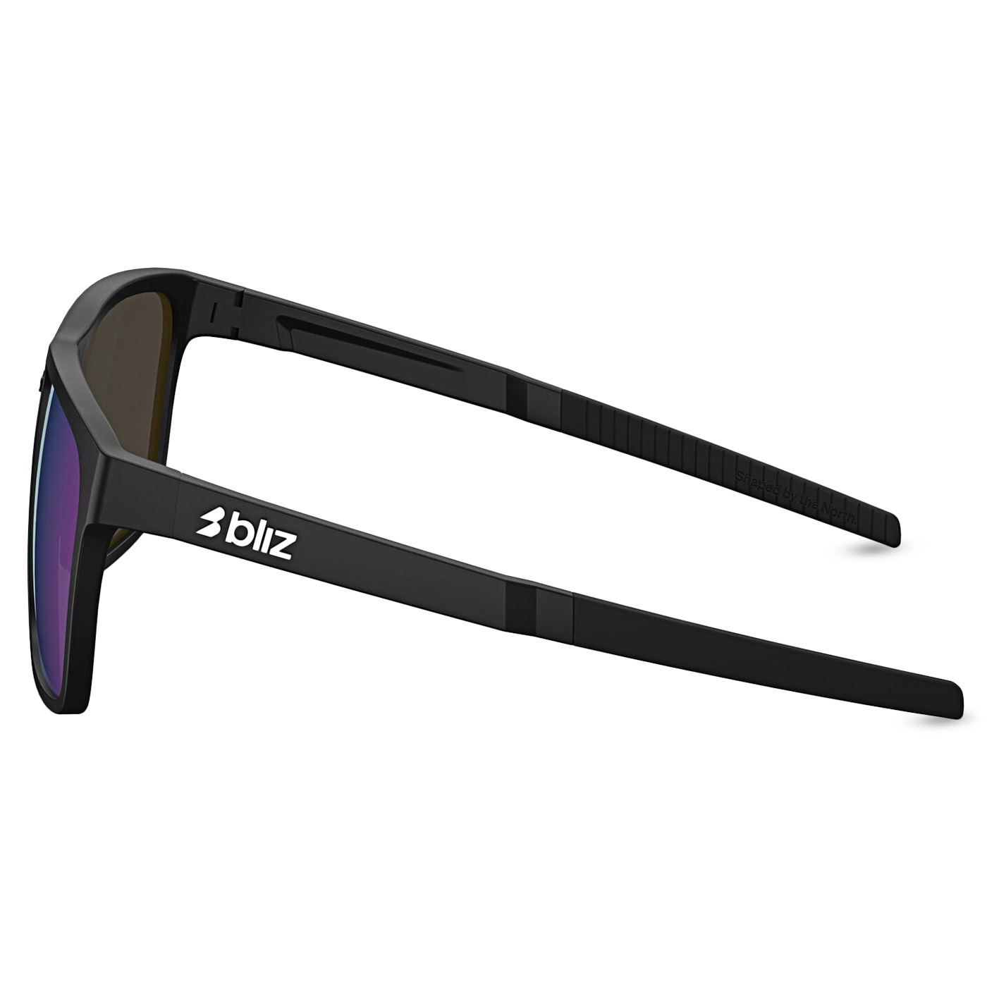 Black & Blue Horn-Rimmed Sunglasses | Bliz 0ZB7017 - 4