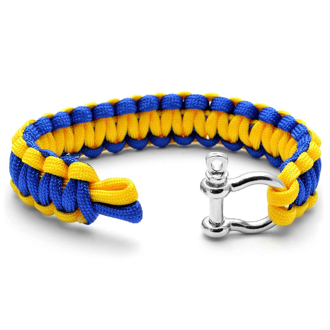 Blue & Yellow Paracord Bracelet | In stock! | Tailor Toki