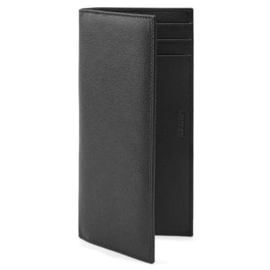 Black Leather RFID-Blocking Travel Wallet Black Leather RFID-Blocking Travel Wallet