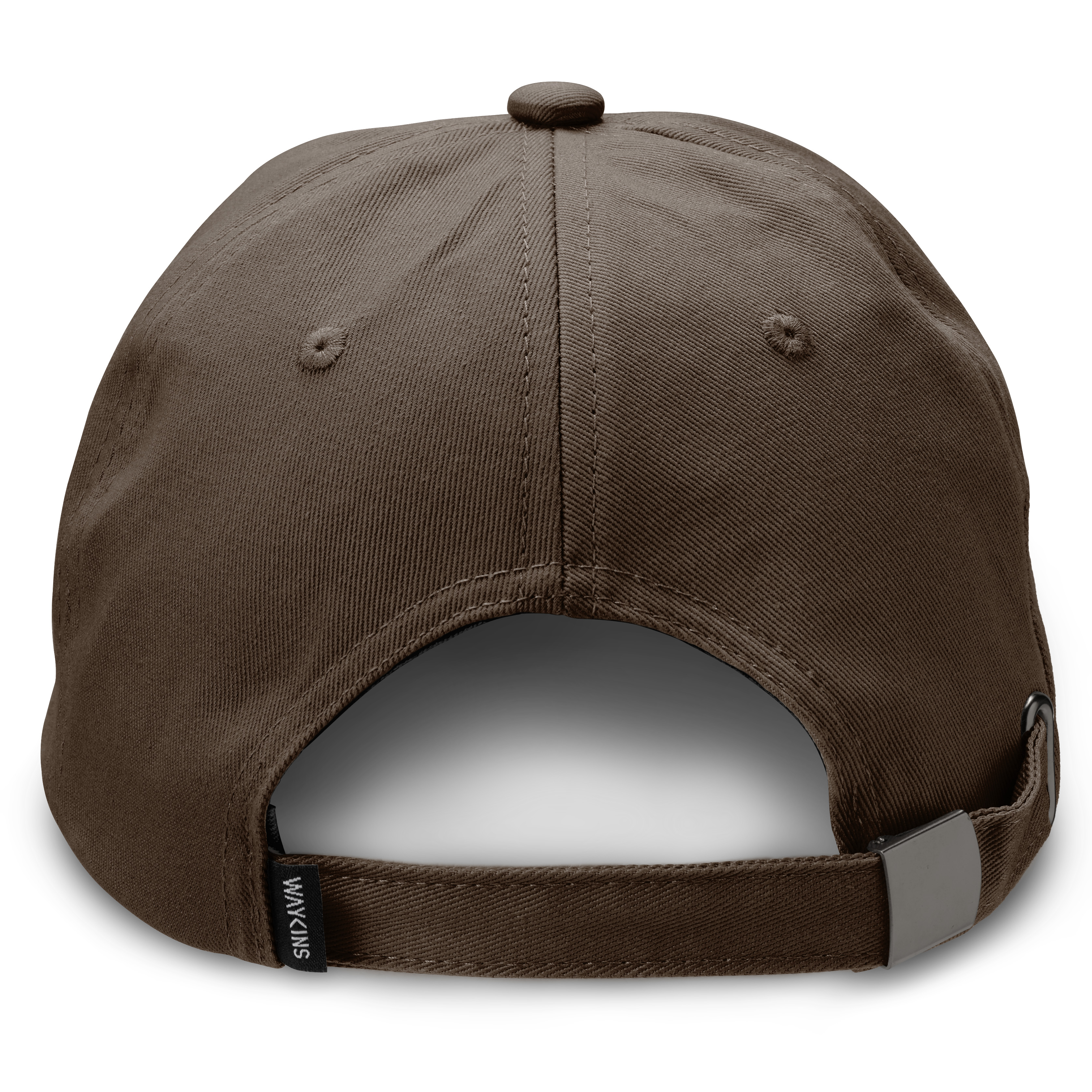 Waykins | Braune schlichte Baumwoll-Cap - 2