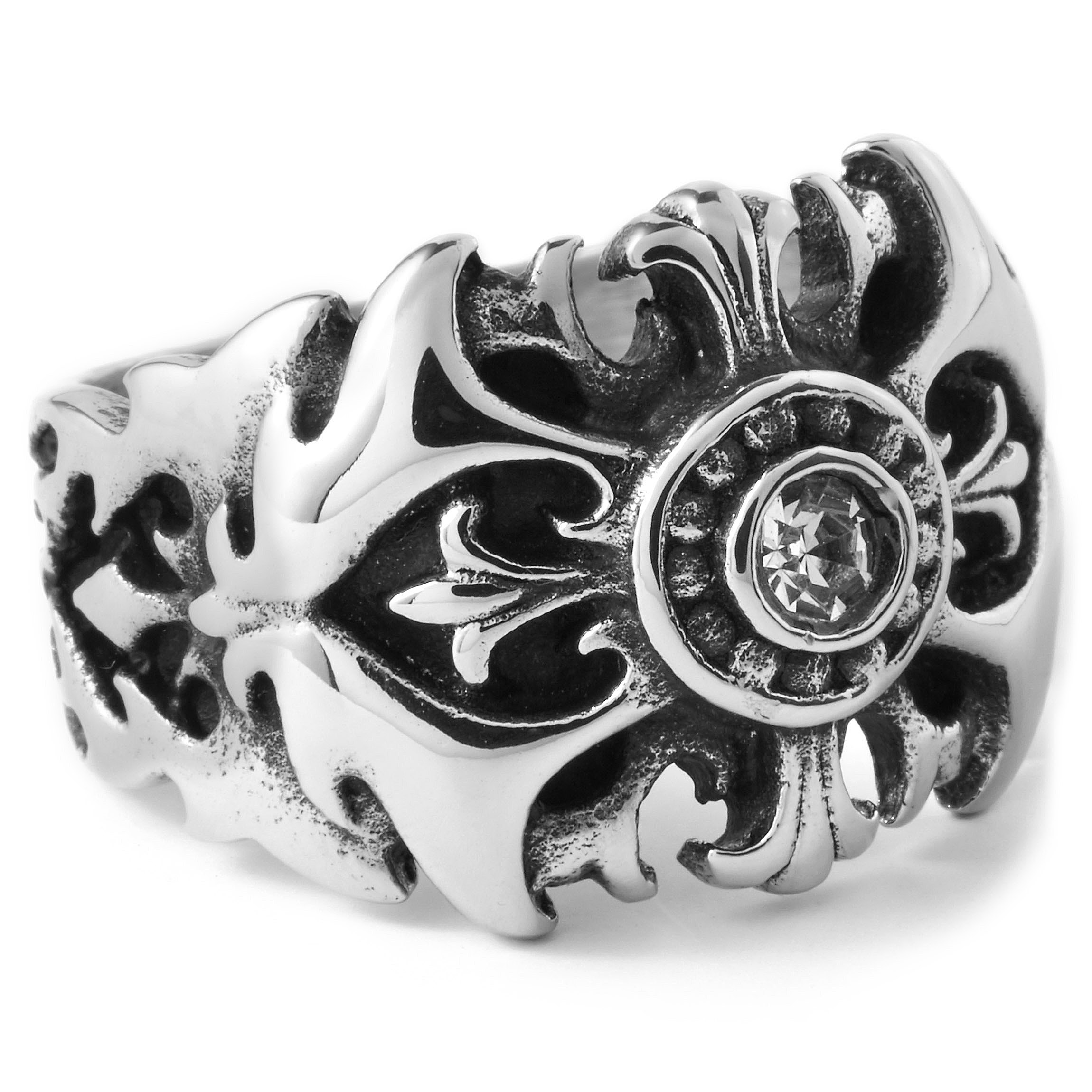 Teräksinen barokkisormus - 3