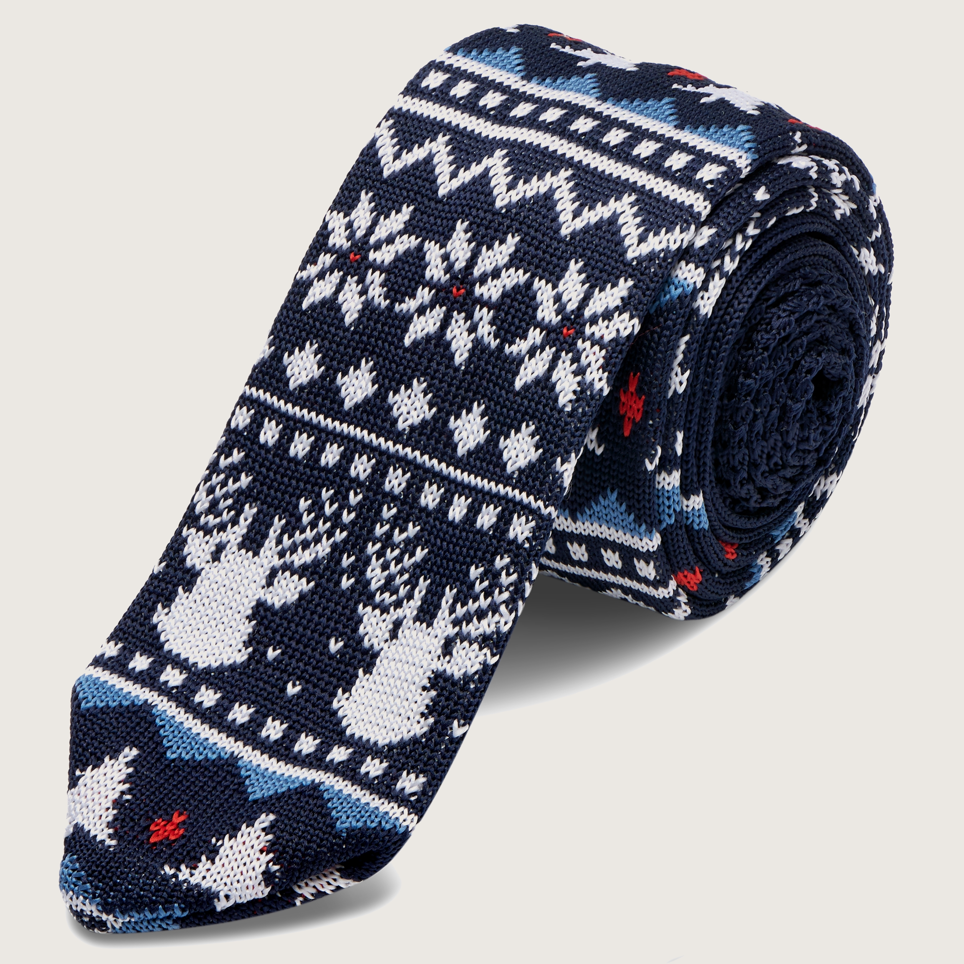 christmas knit tie