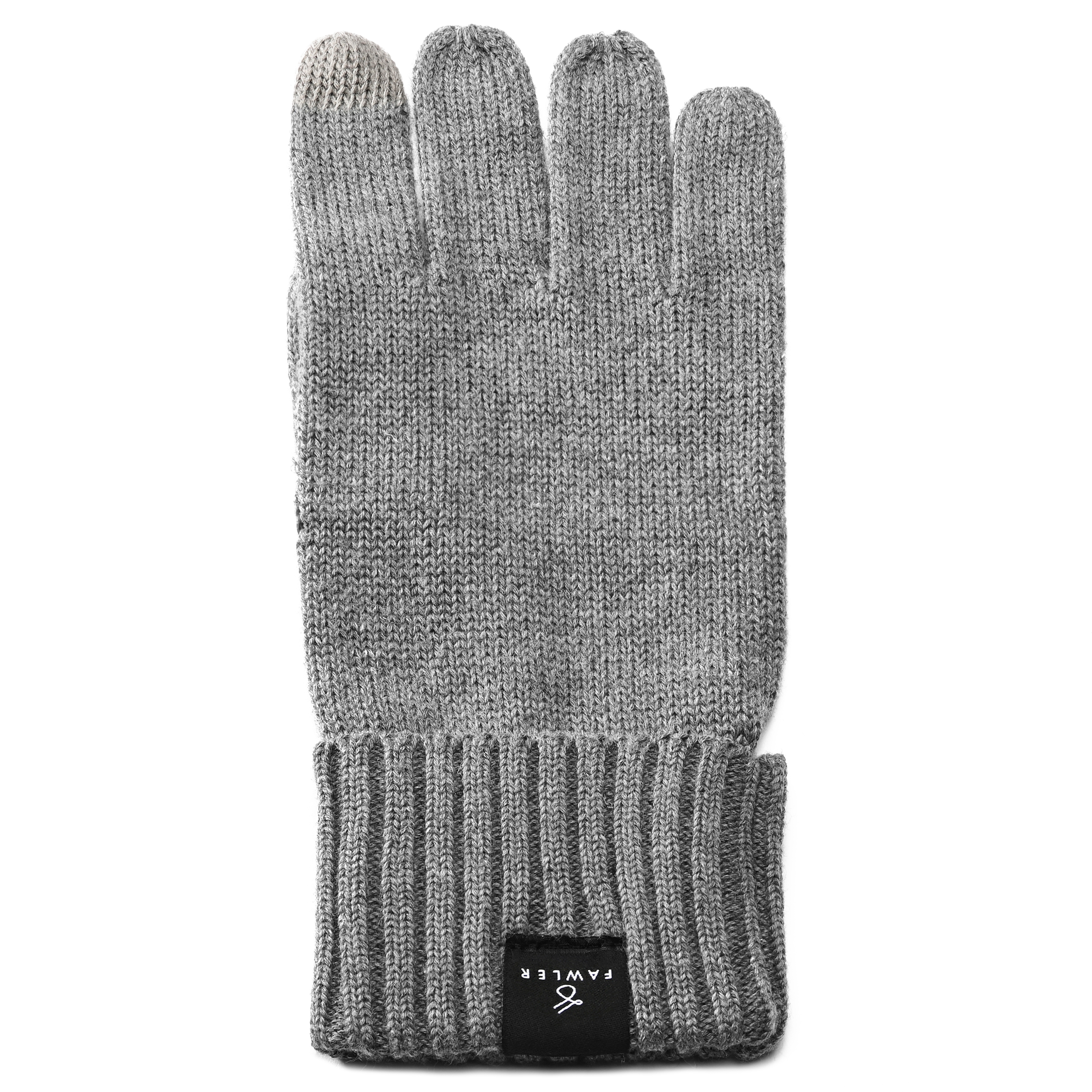 Dark Grey Knitted Cotton Gloves | In stock! | Fawler