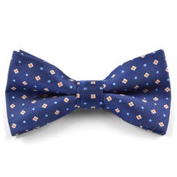 Orange Dotted Pre-Tied Bow Tie
