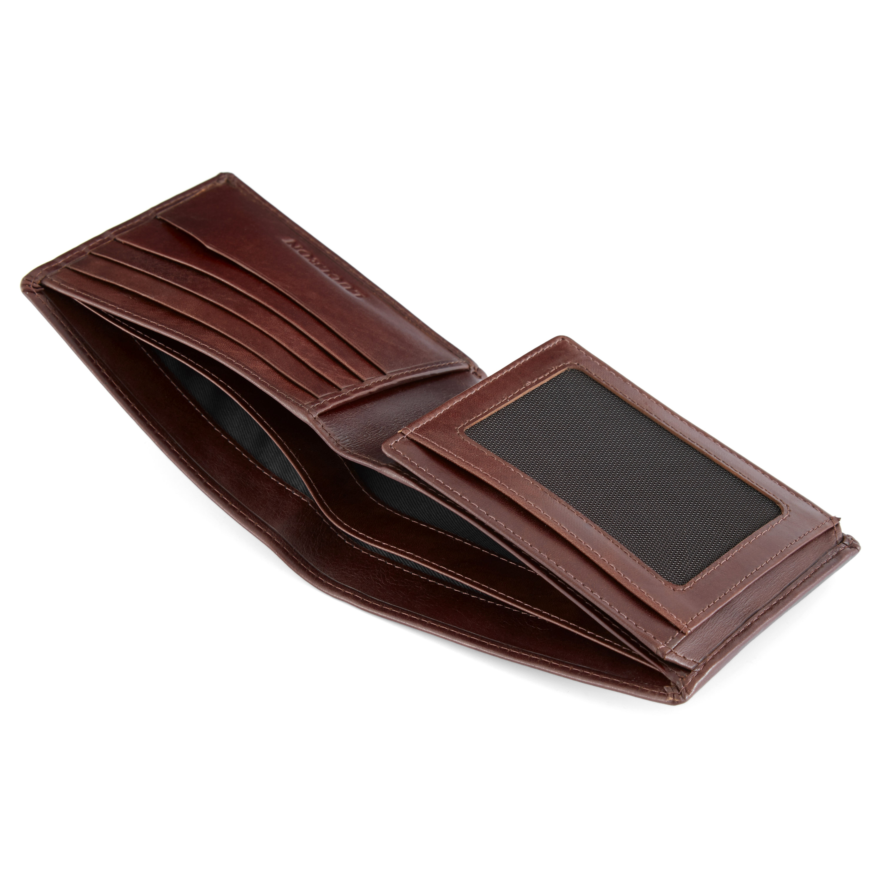 Brūns Trīskāršais Jasper Ādas Maku - 3