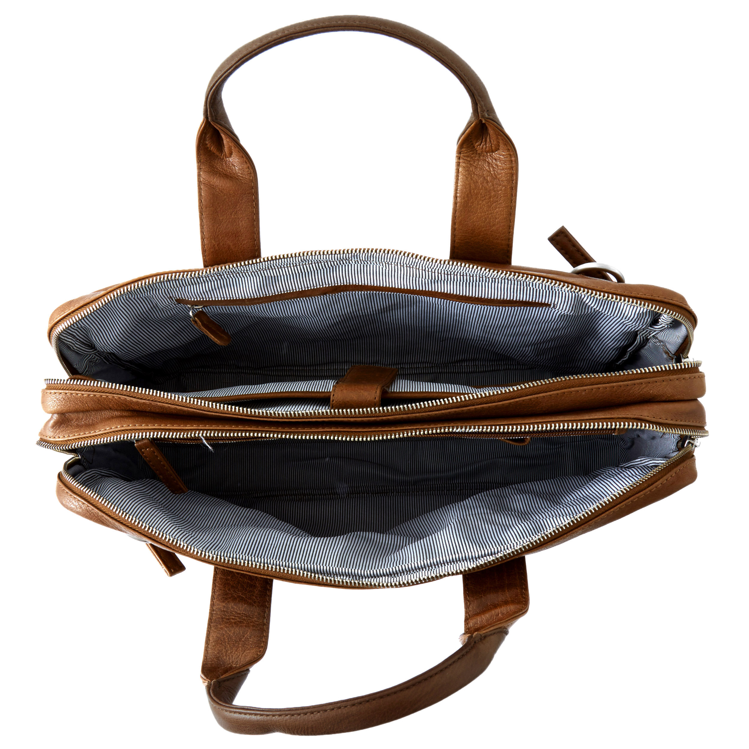 Tan & Brown California Laptop Bag - 5