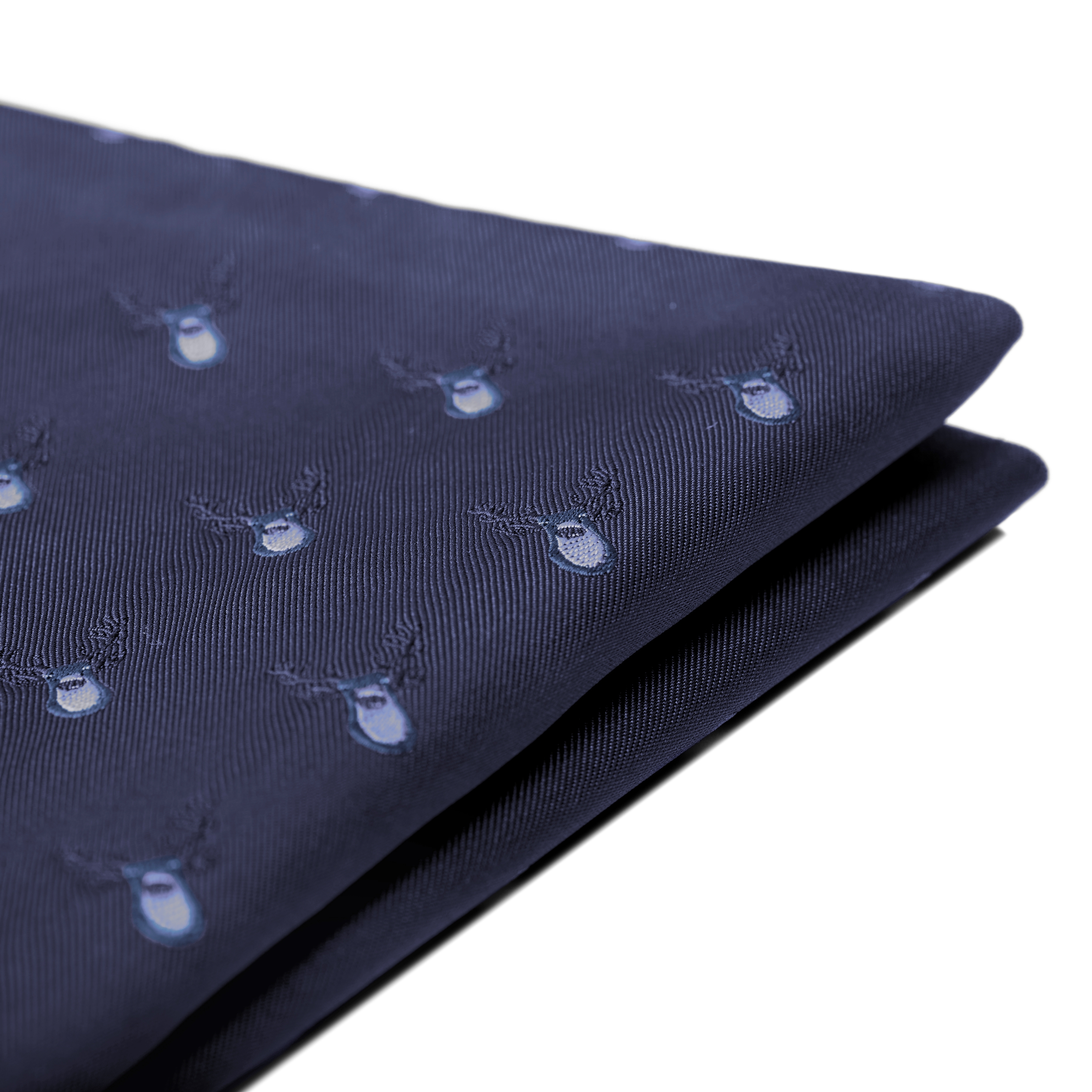 Marinblå Tomtens Renar Bröstnäsduk - 3