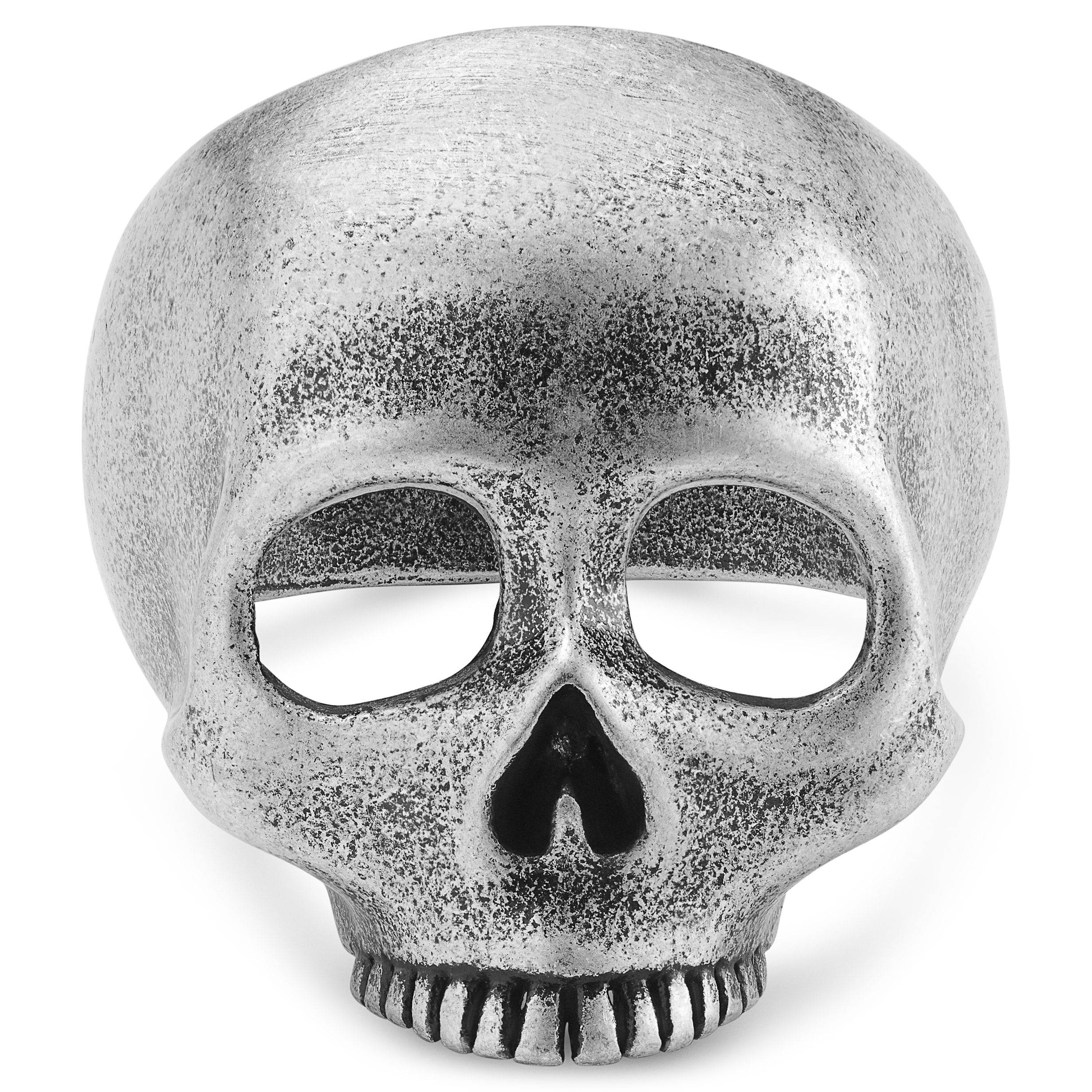 Aspero | Pečatný prsteň s lebkou v striebornej farbe z nehrdzavejúcej ocele - 2