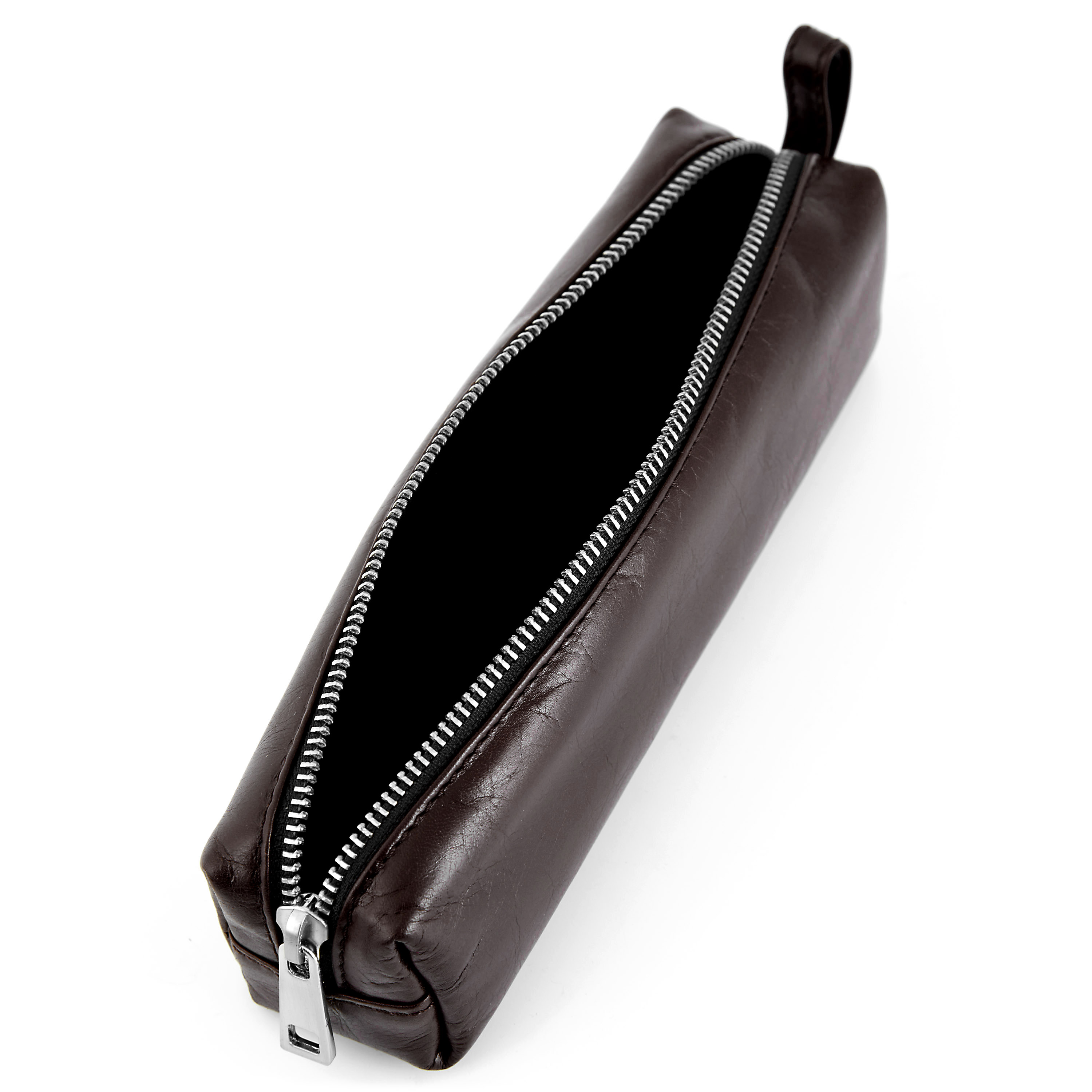 Tummanruskea kompakti Jasper-toilettilaukku - 2