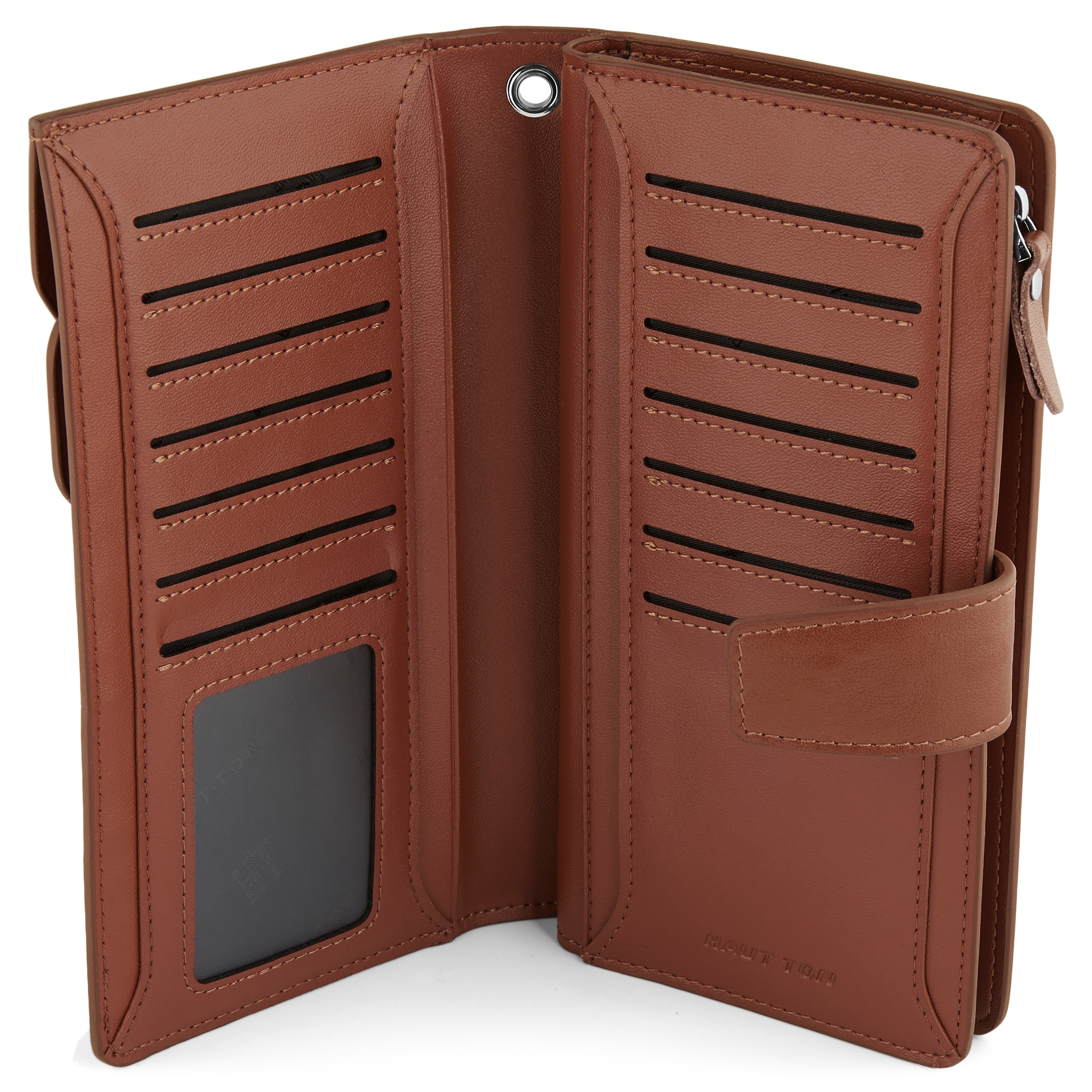 Sileä pitkä ruskea lompakko - 2