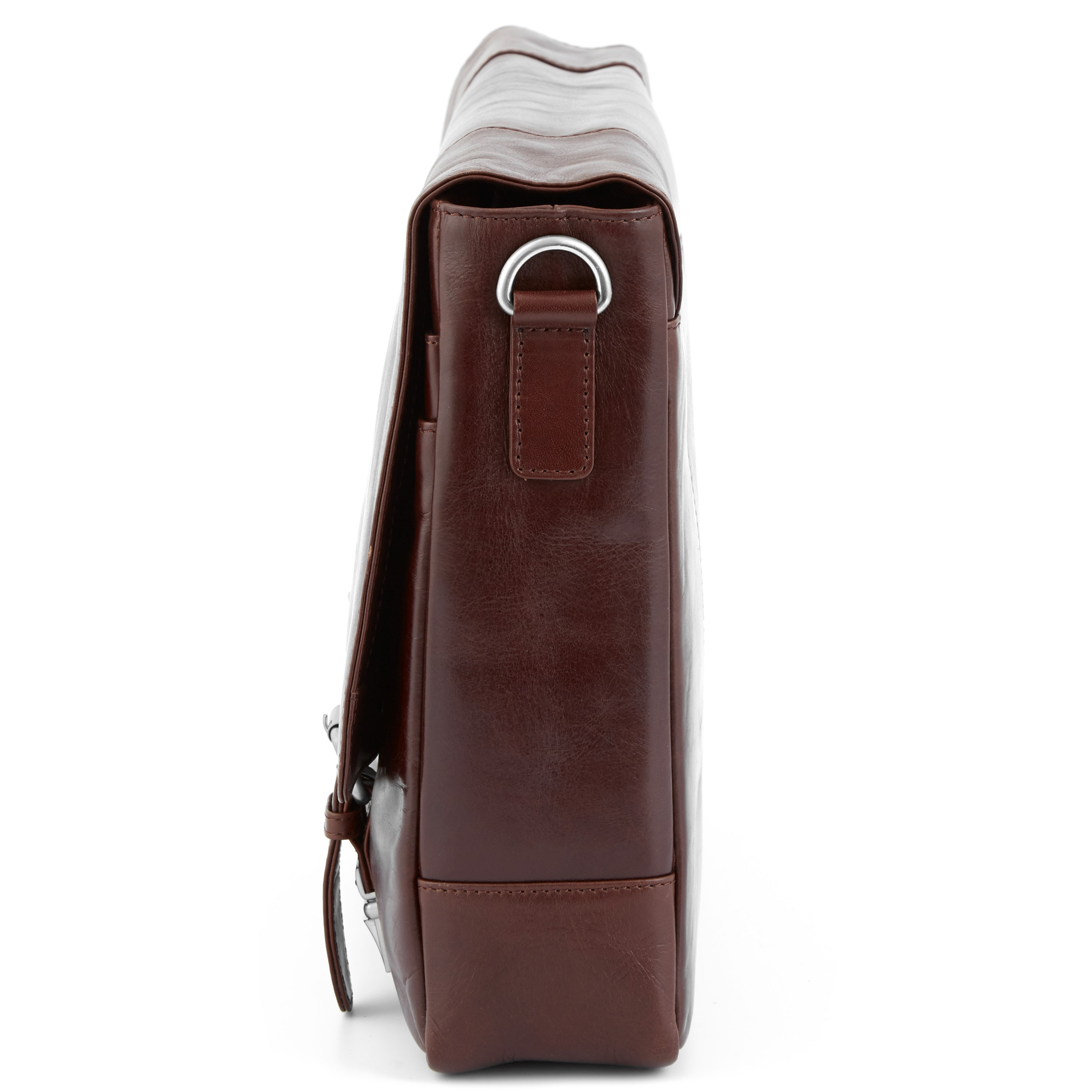 Brun Klassisk Jasper Axelremsväska i skinn - 5