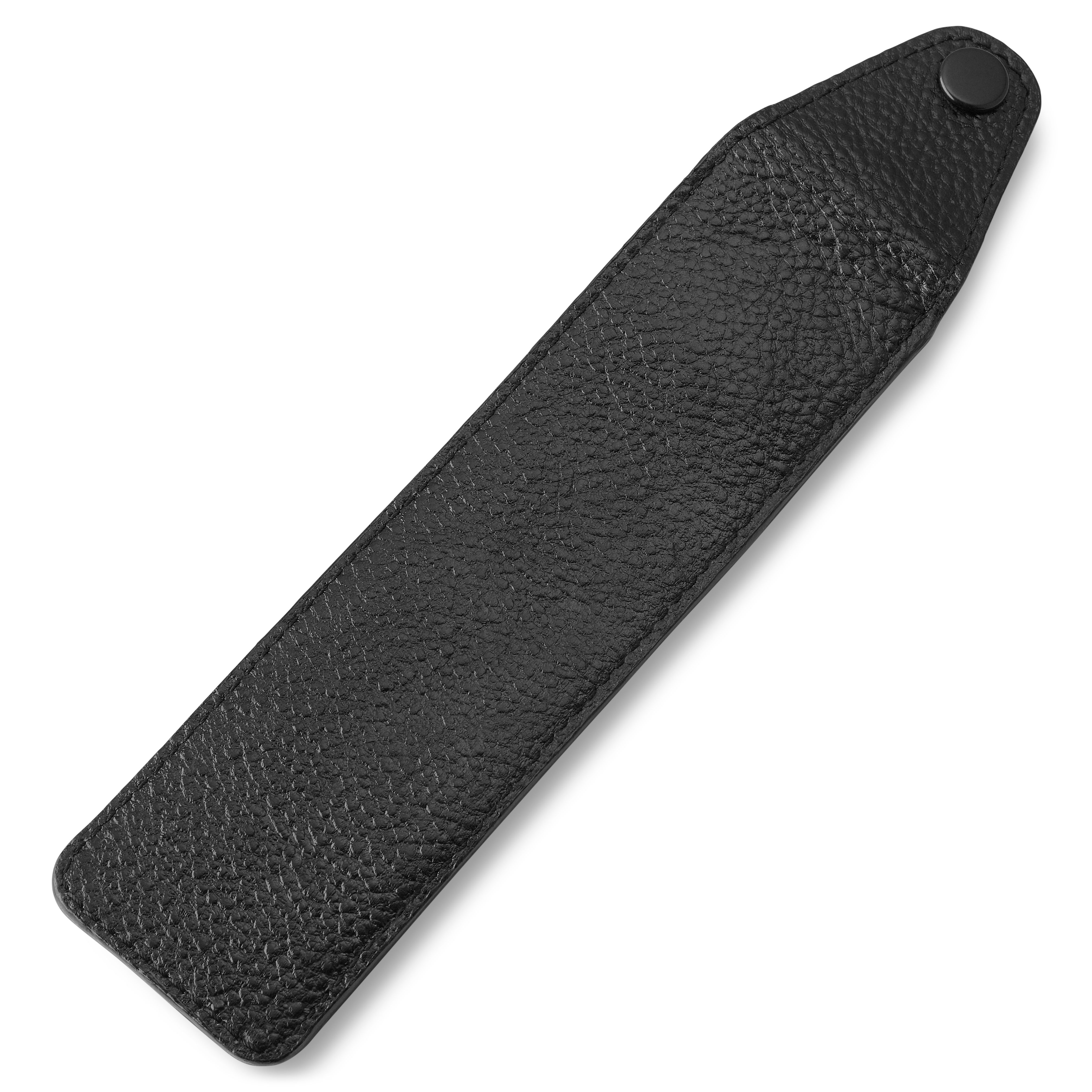 Čierne kožené puzdro - 3