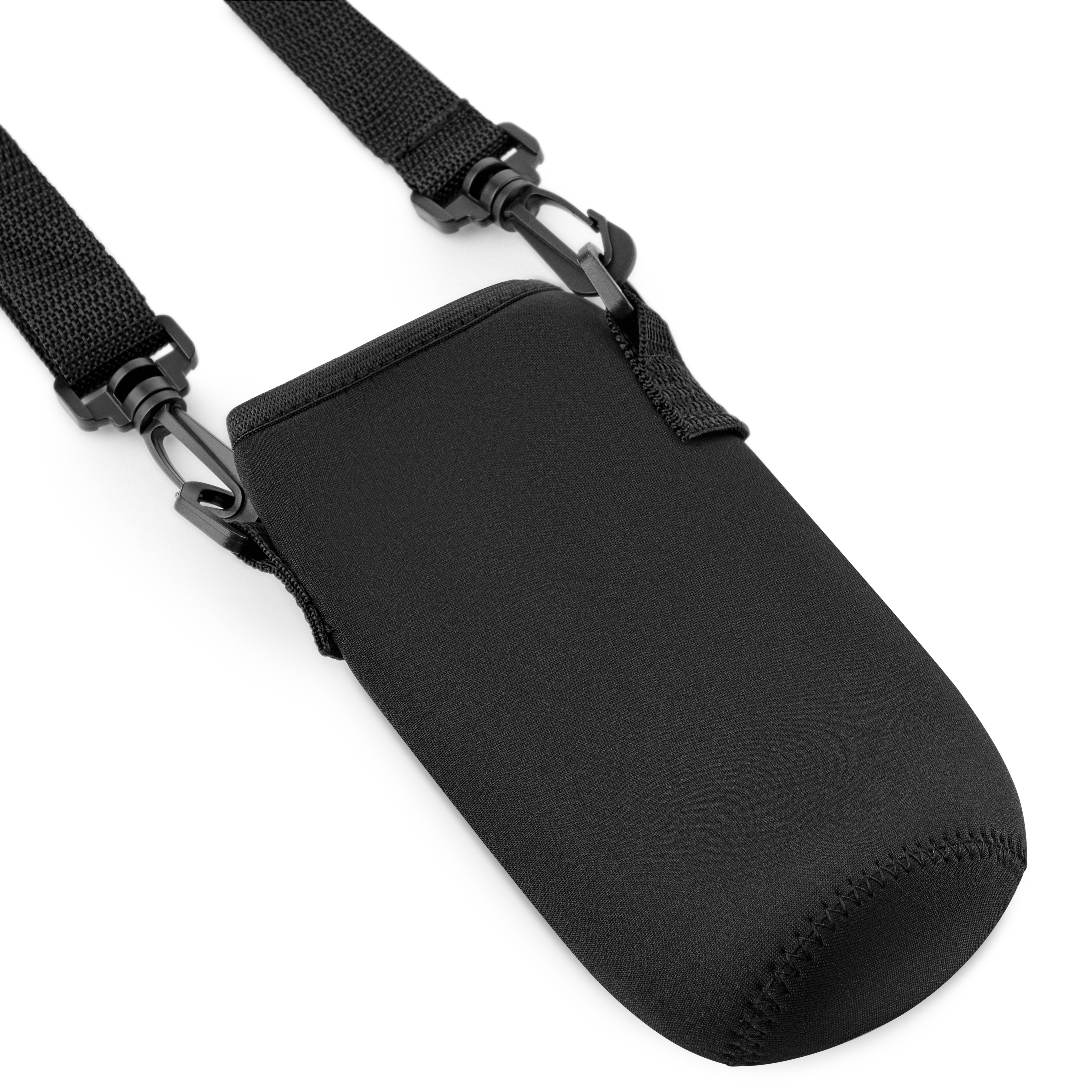 Schwarzer sportlicher Neopren-Flaschenhalter | 500 ml - 2