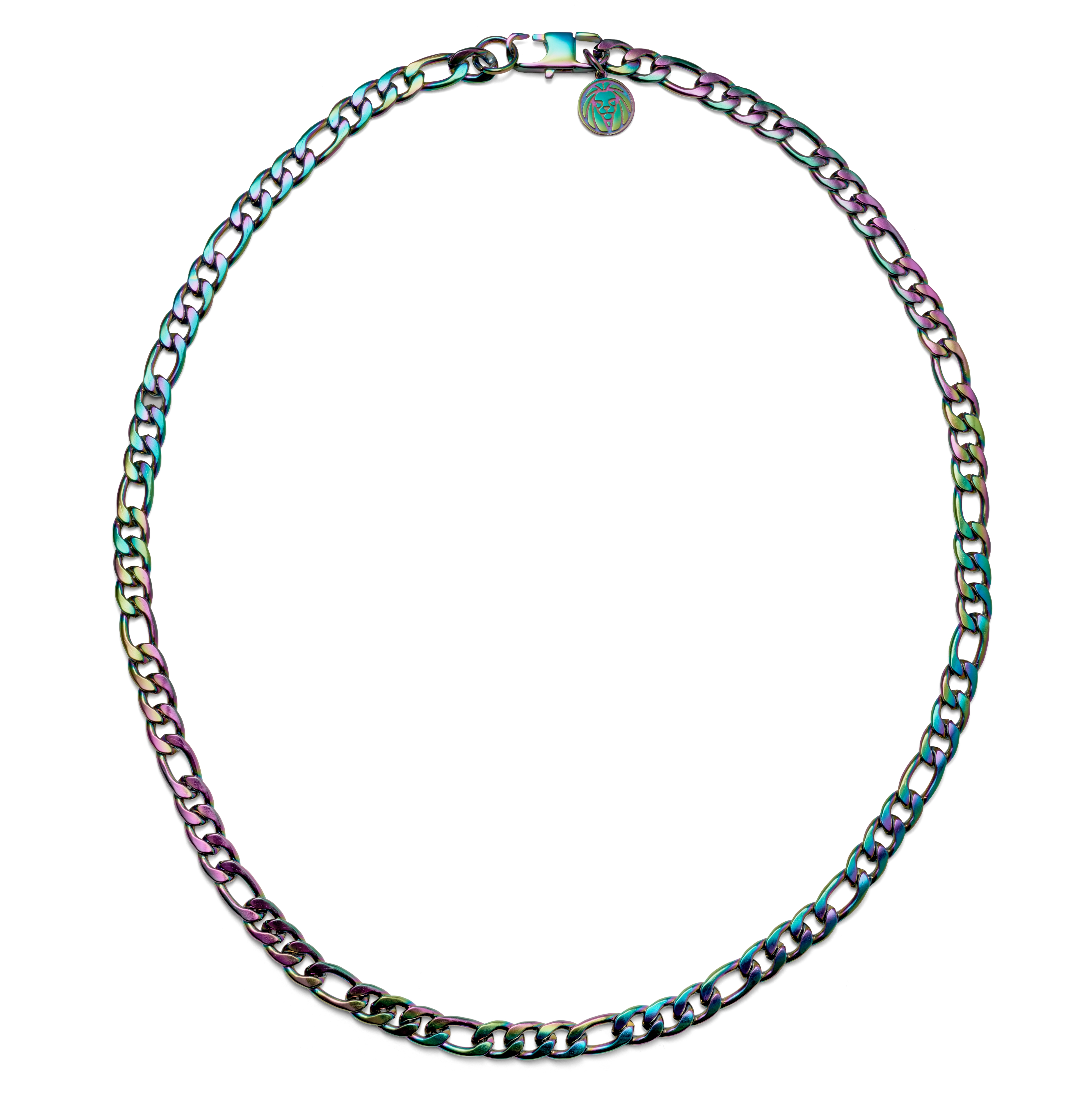 Curtis Amager Rainbow Figaro Chain Necklace - 2