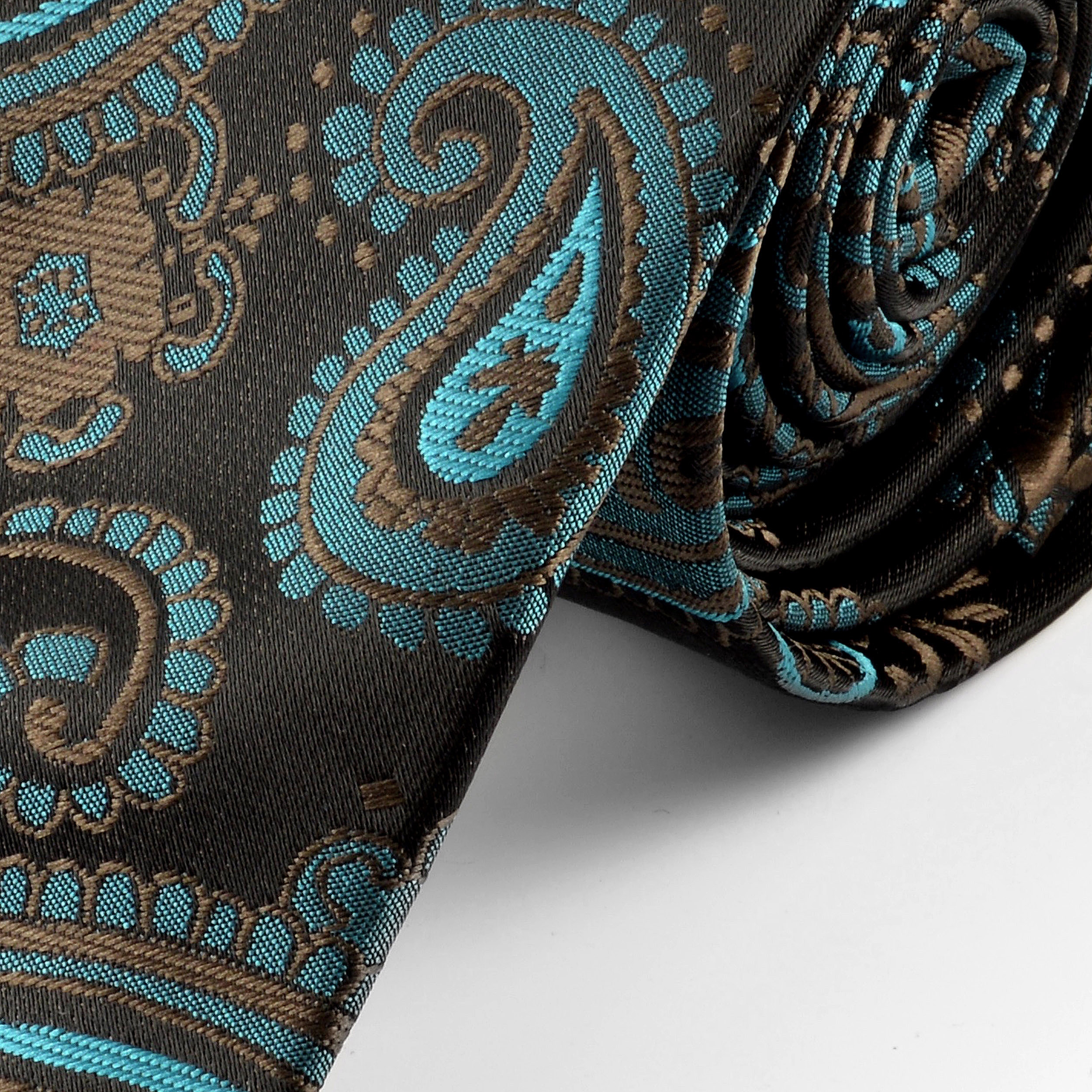 Turkis Paisley Silke Slips - 2