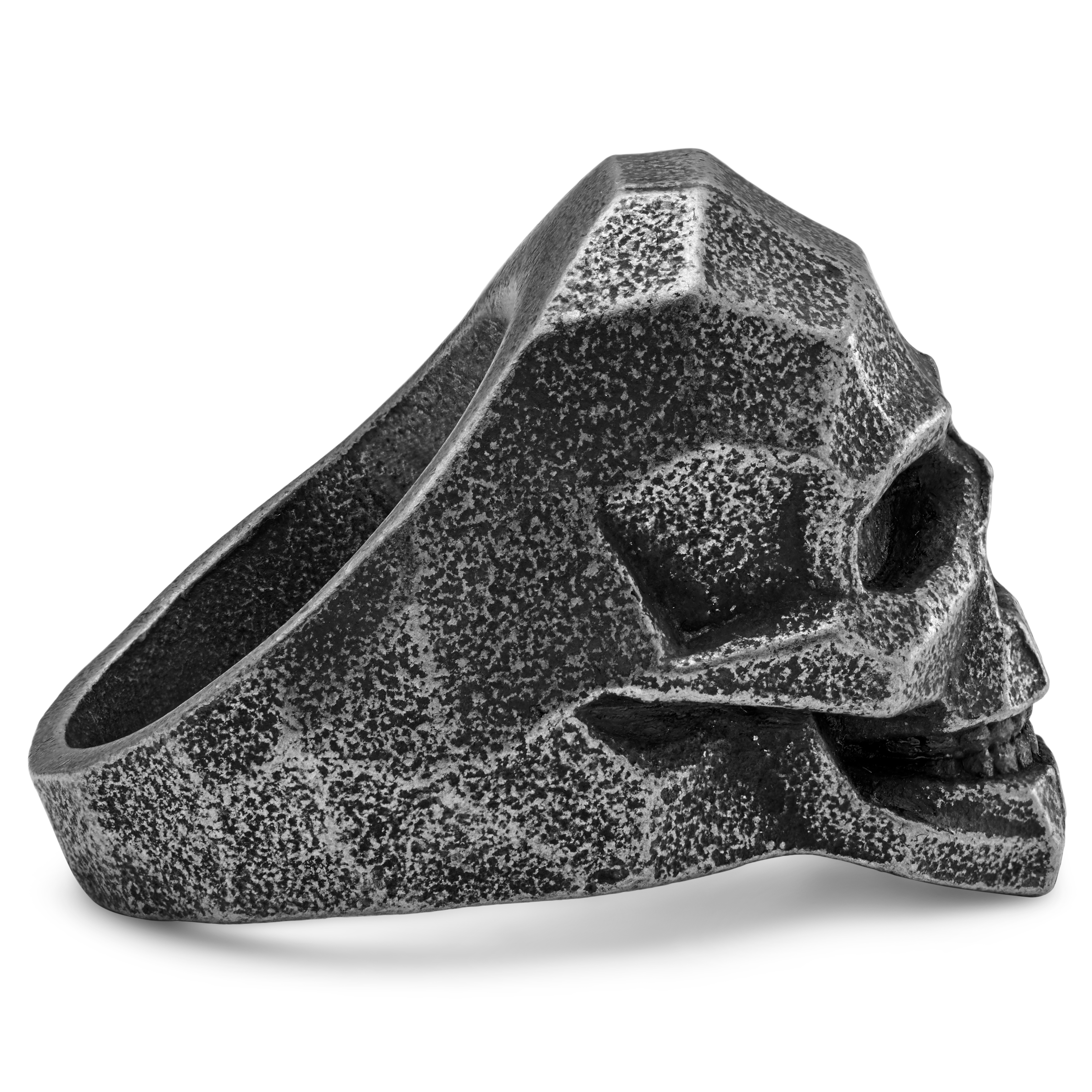 Anillo de calavera gris Mack - 5