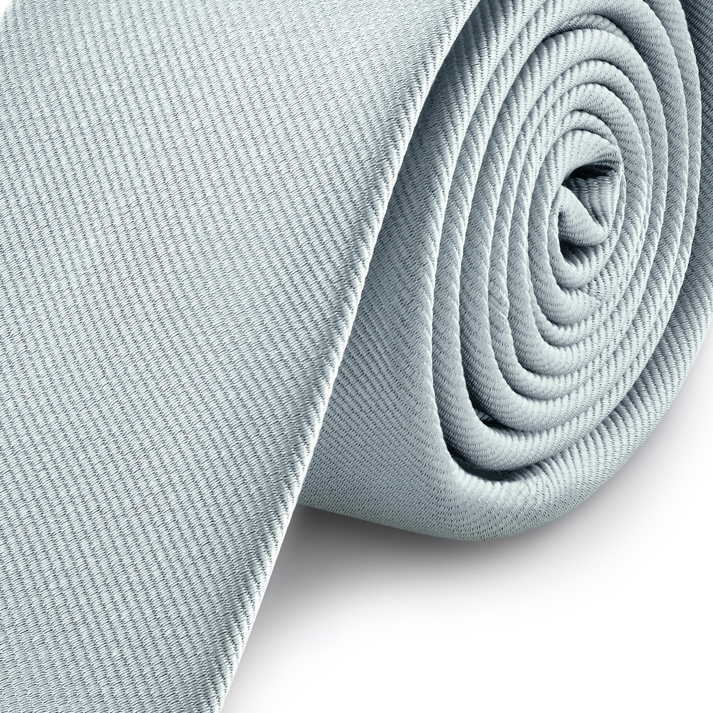 Vékony jeges kék grosgrain nyakkendő - 6 cm - 3