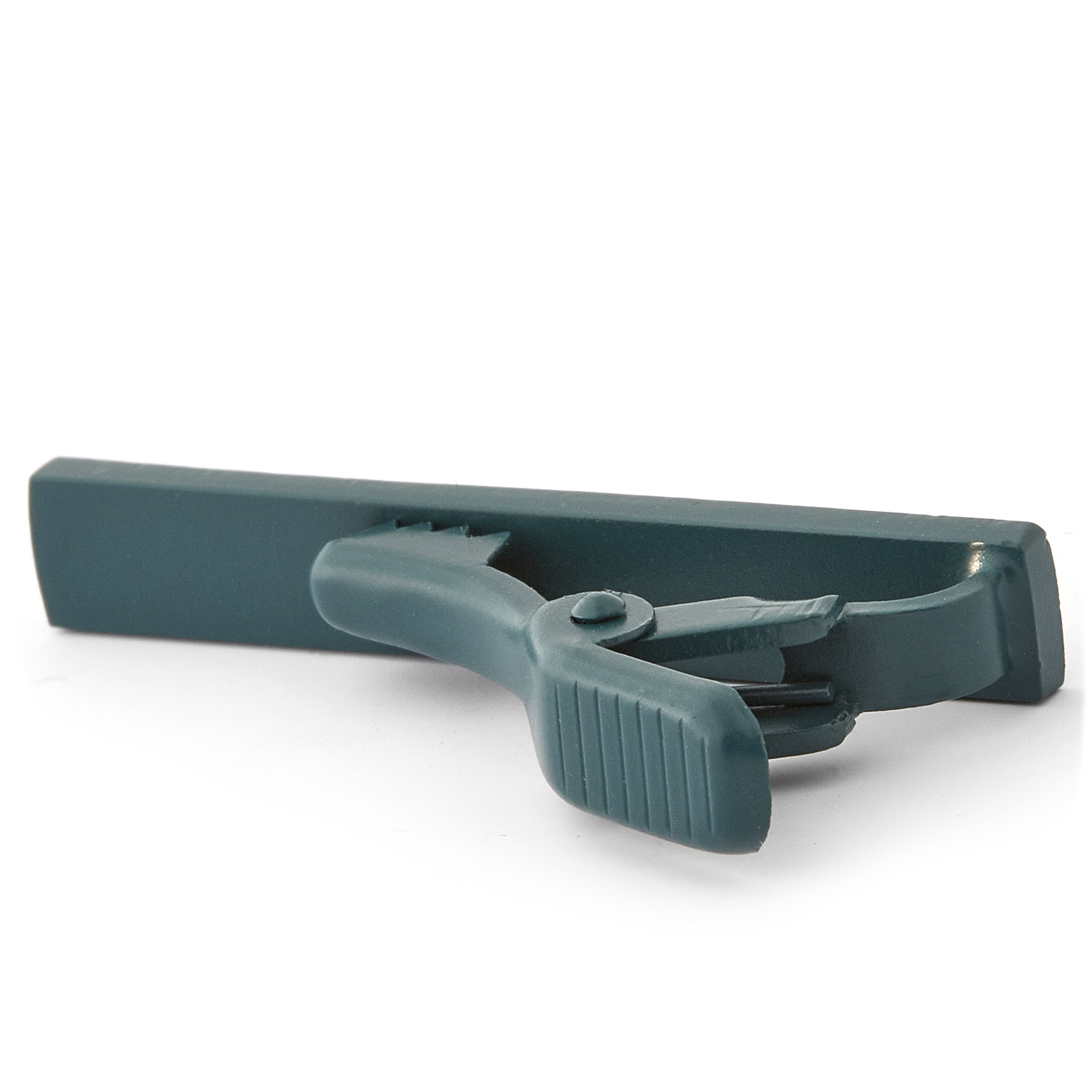 Kurze dunkelgrüne Krawattenklammer - 3