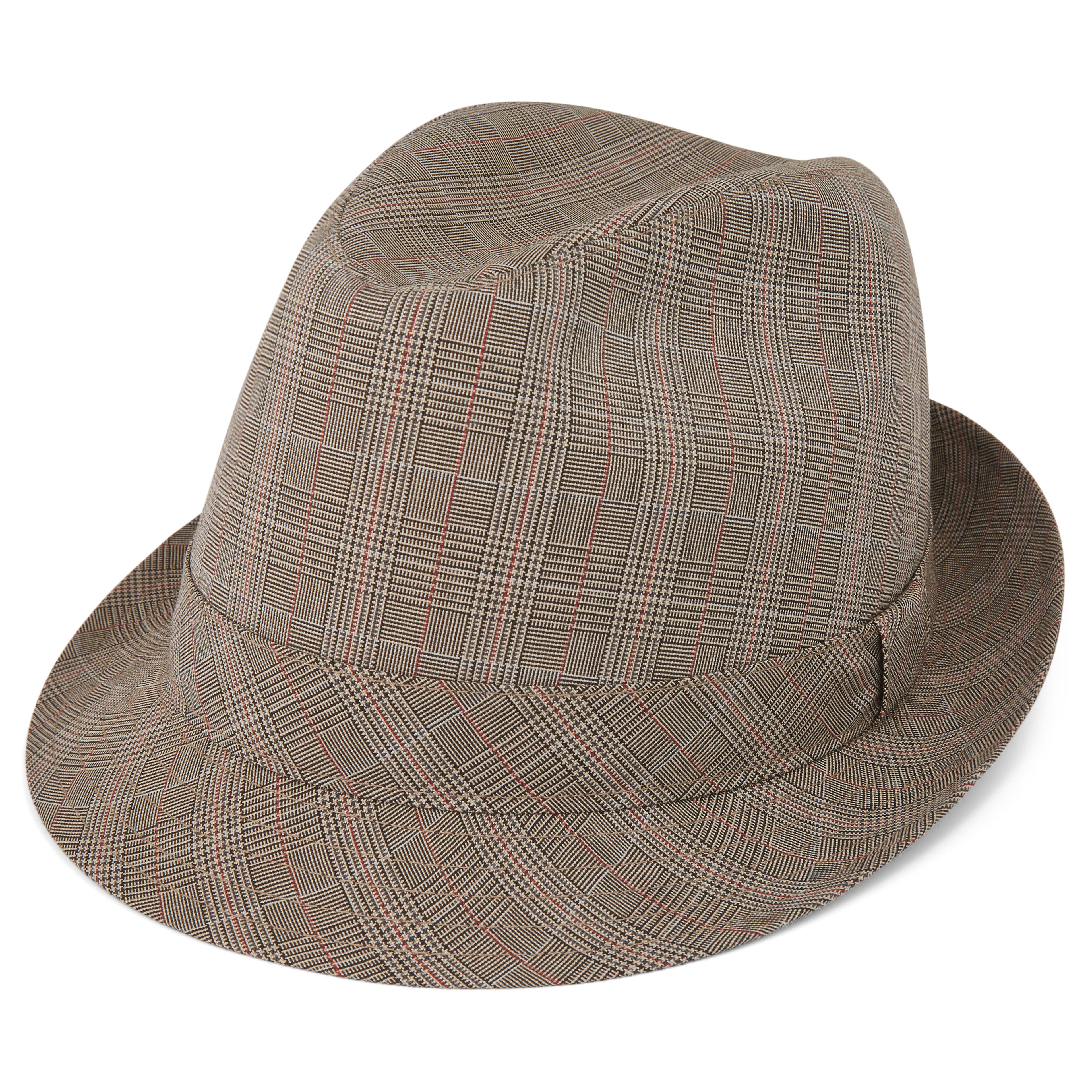 Pălărie Fedora Tirol Glen cadrilată