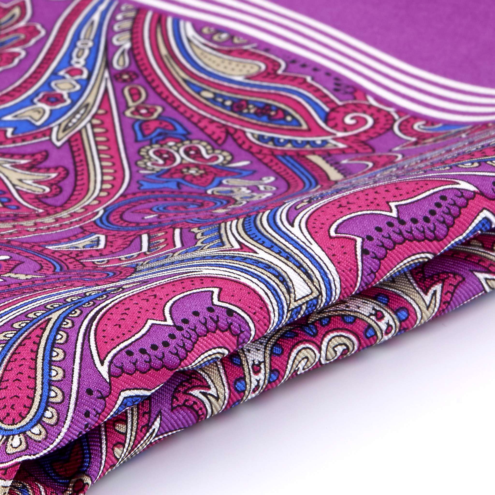 Pink Westbourne Silk Pocket Square main image 1