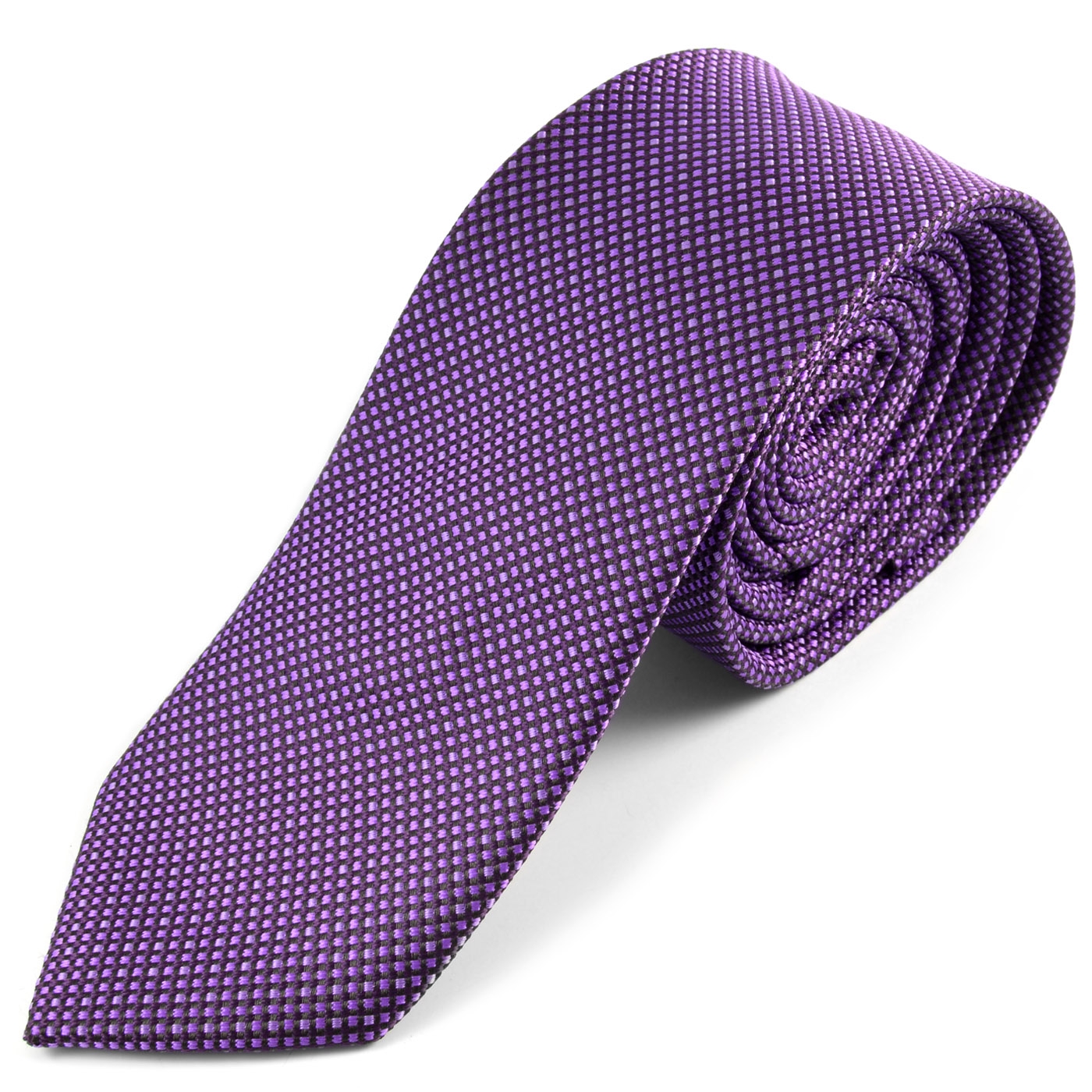 Purple Microfiber Tie - 1