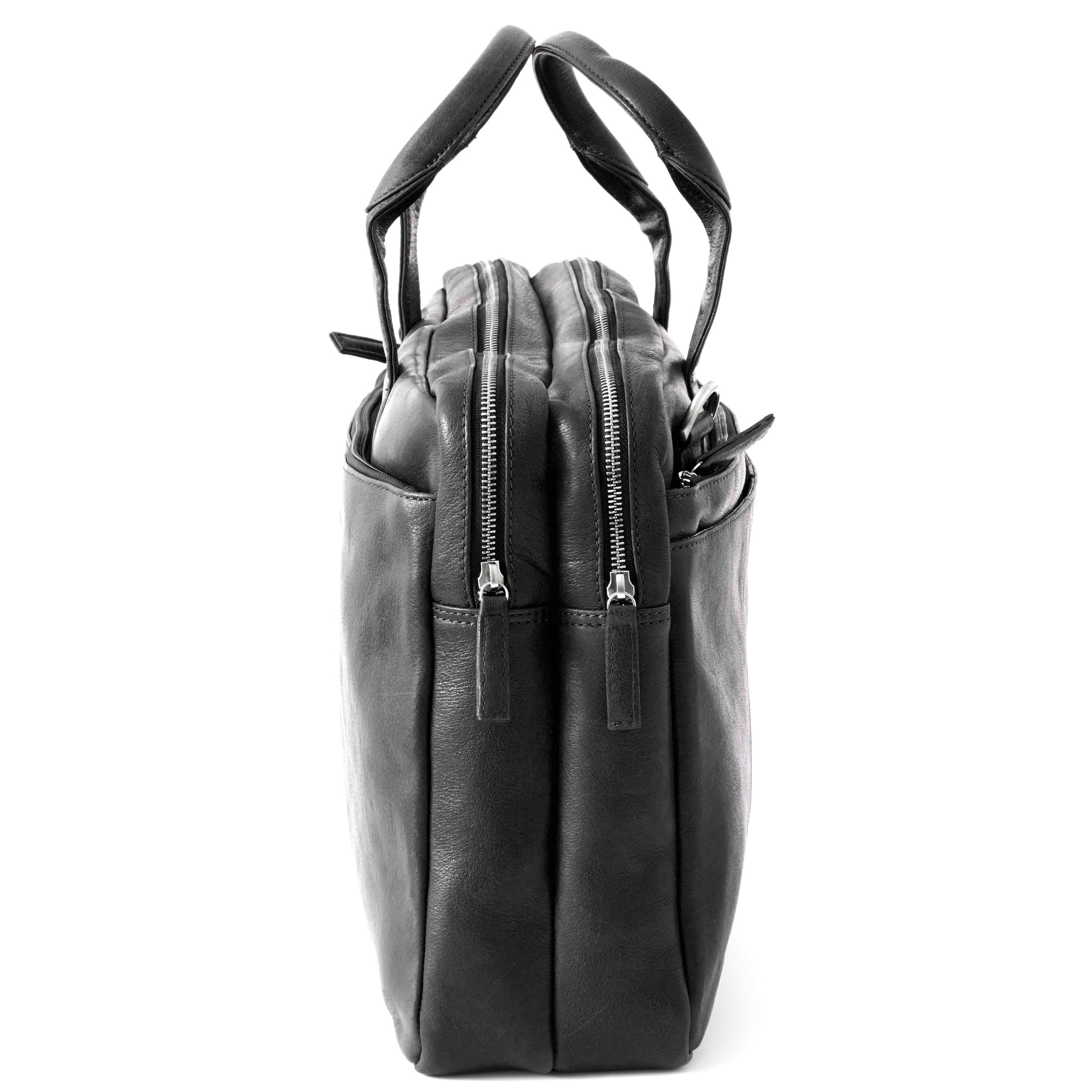 Черна чанта за лаптоп California - 4