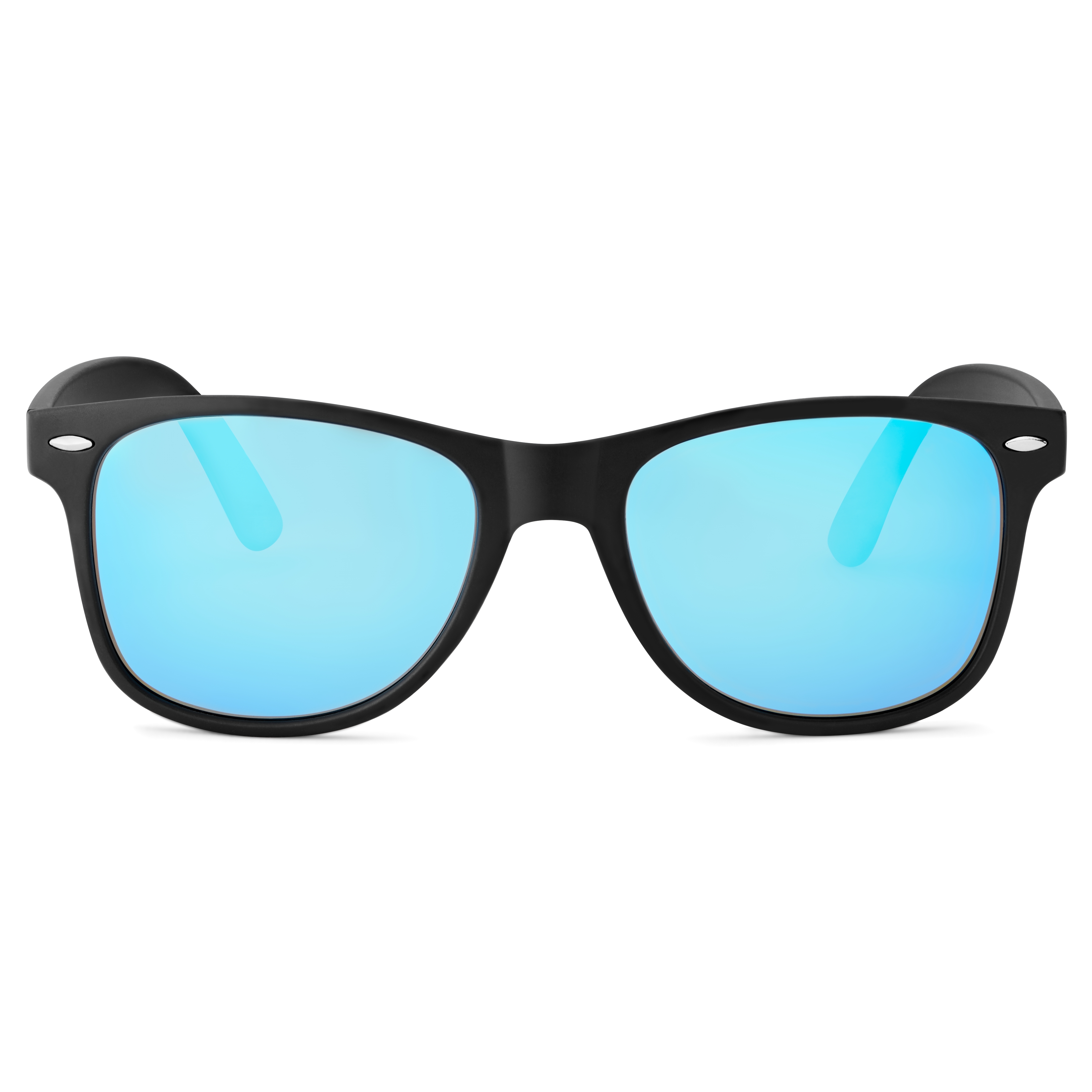 Spotters Fusion Black Matte Sunglasses & Polarised Ice Blue Mirror Lens -  Complete Outdoors NZ