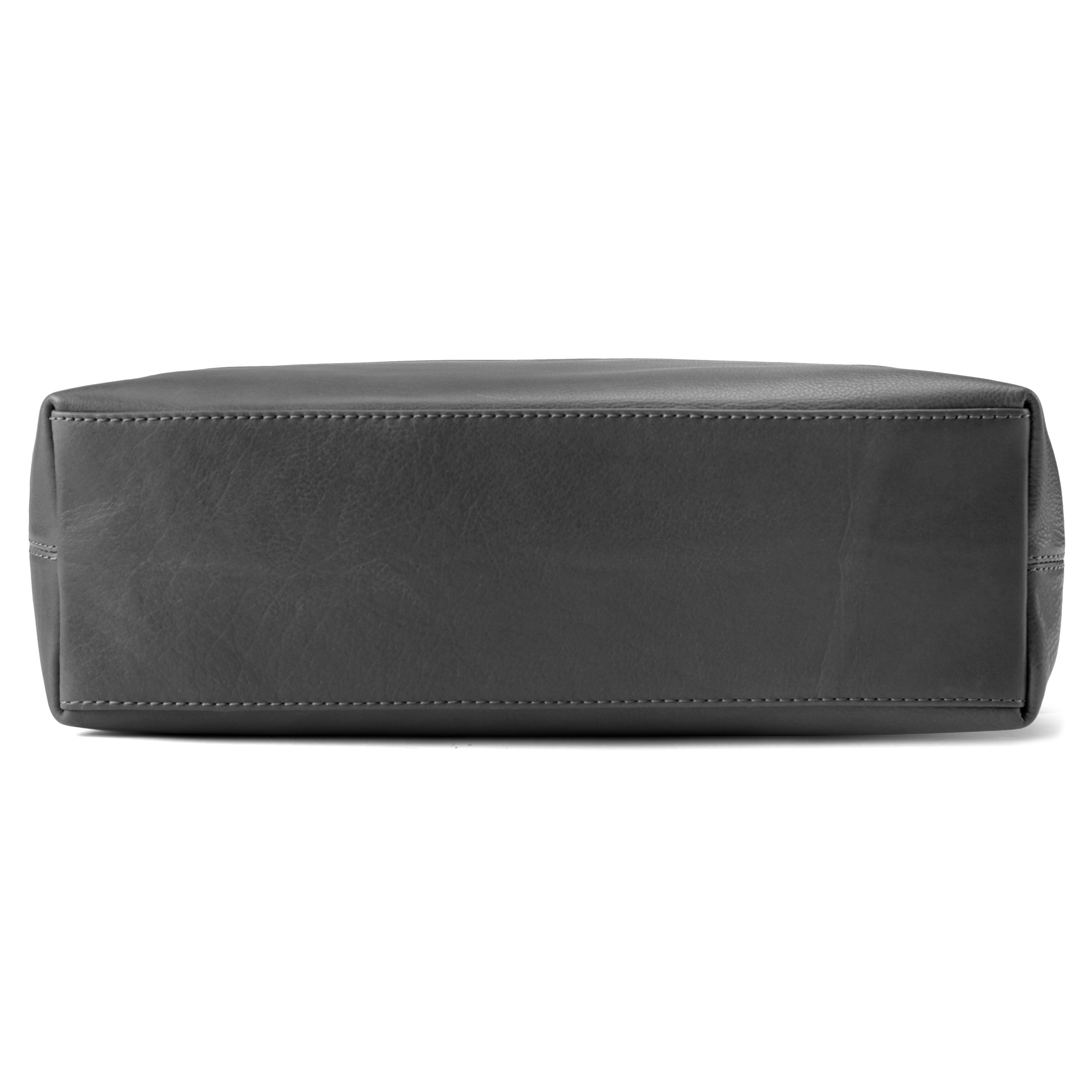 Lon Grey & Tan Leather Tote - 6